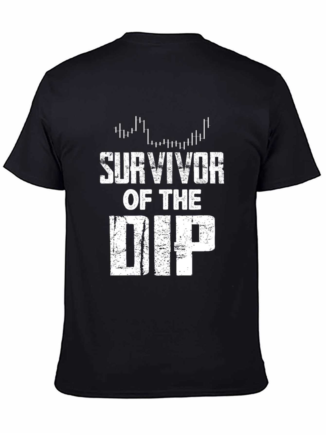 Survivor of the Dip Black Graphic T-Shirt