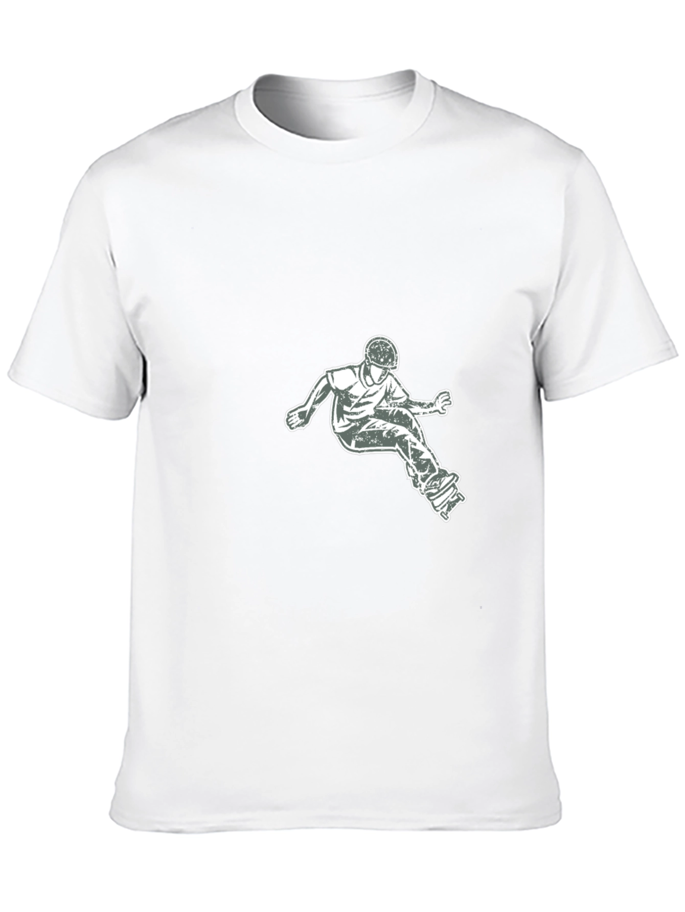 Skateboarder Graphic Tee - Cool Black T-Shirt