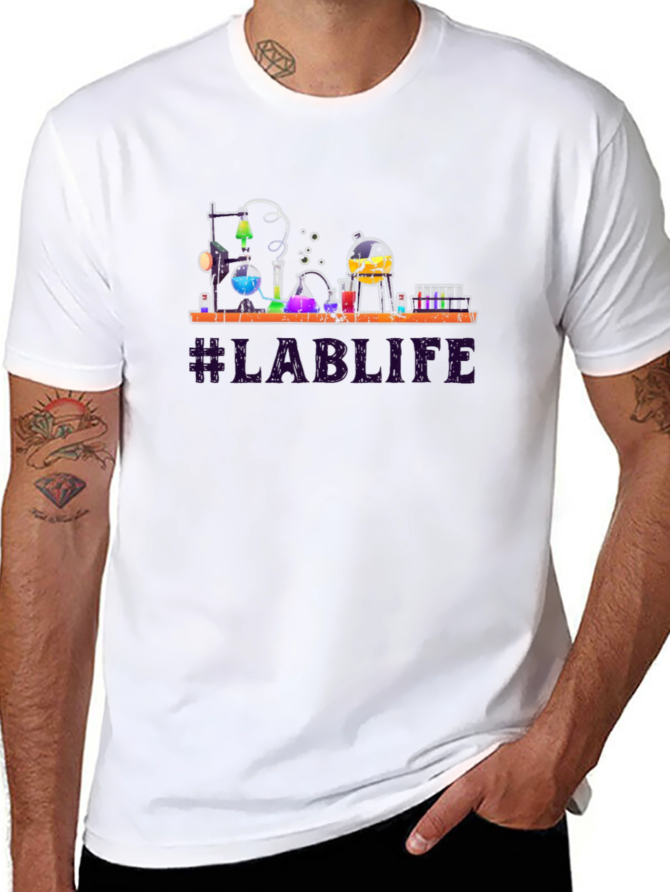 Lab Life Science T-Shirt - Black