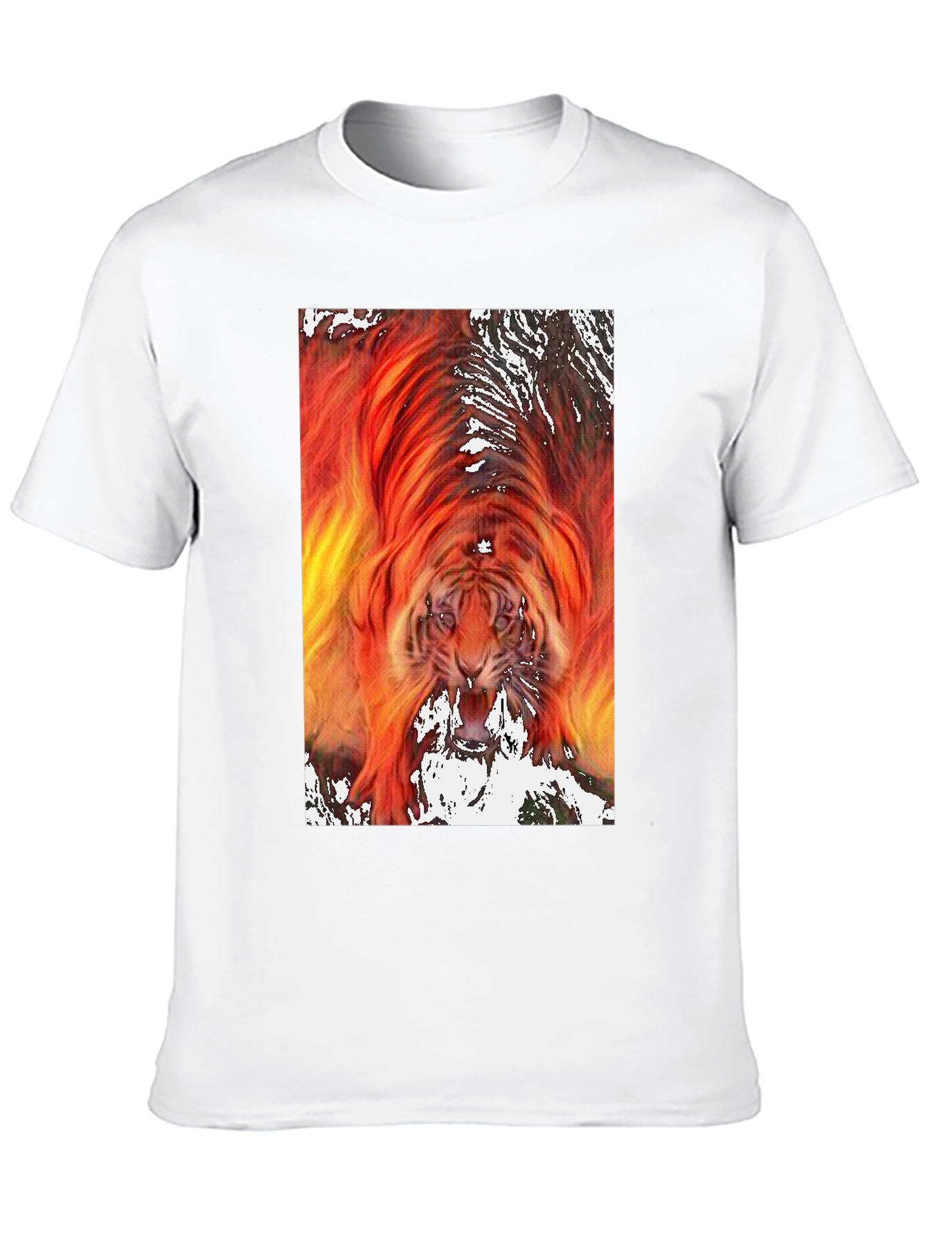 Fiery Tiger Graphic Tee - Bold & Unique