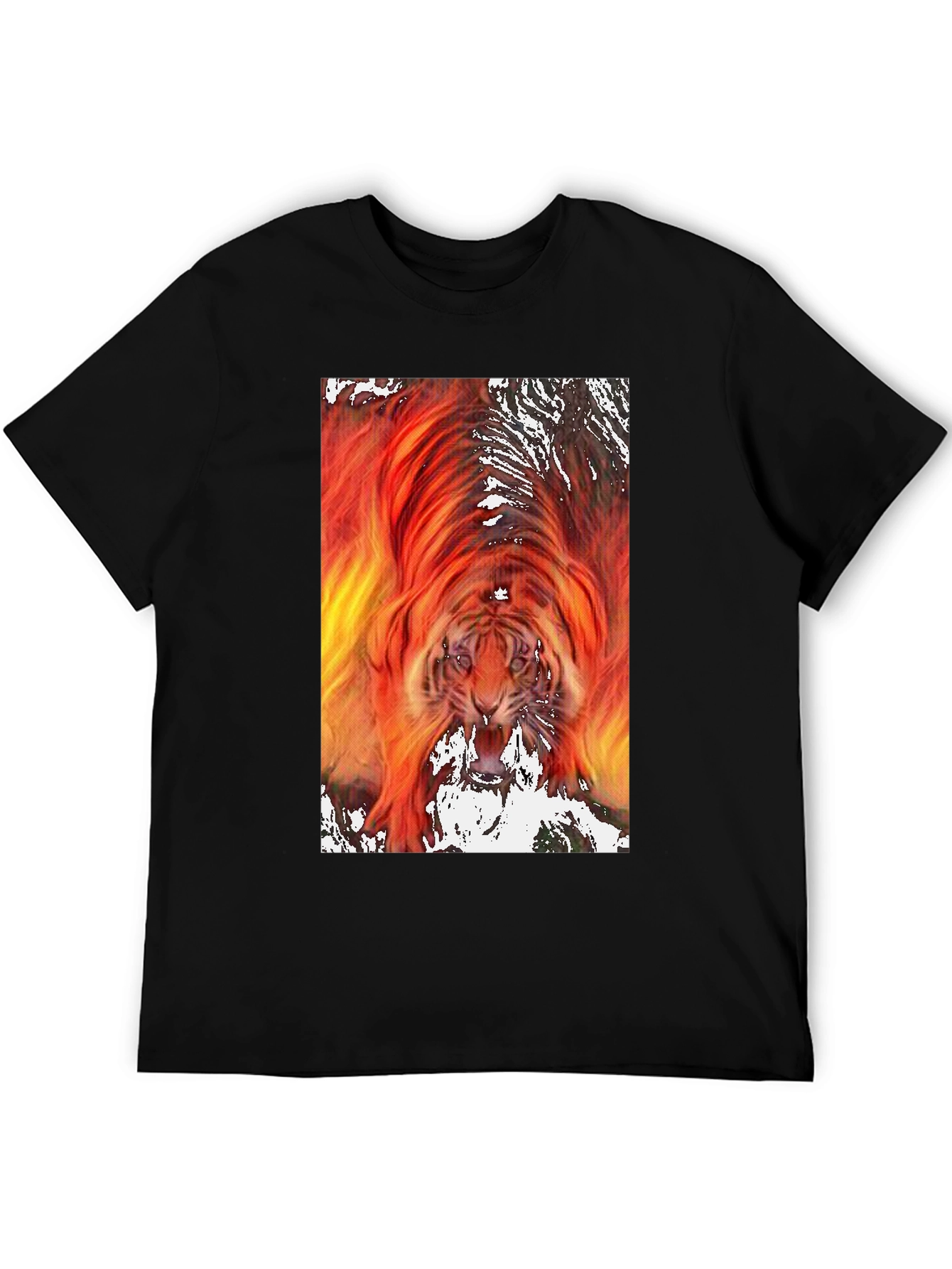Fiery Tiger Graphic Tee - Bold & Unique