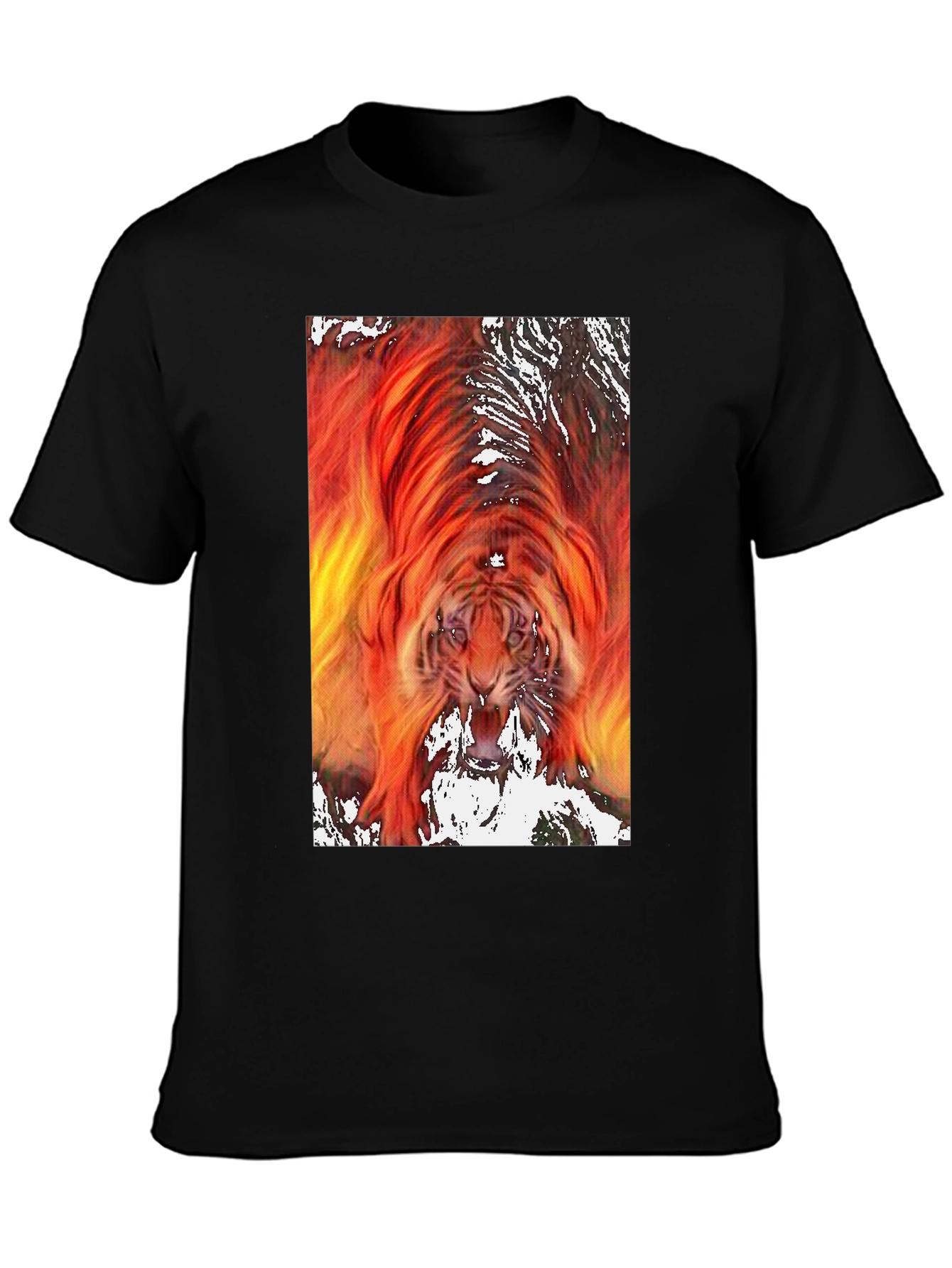 Fiery Tiger Graphic Tee - Bold & Unique