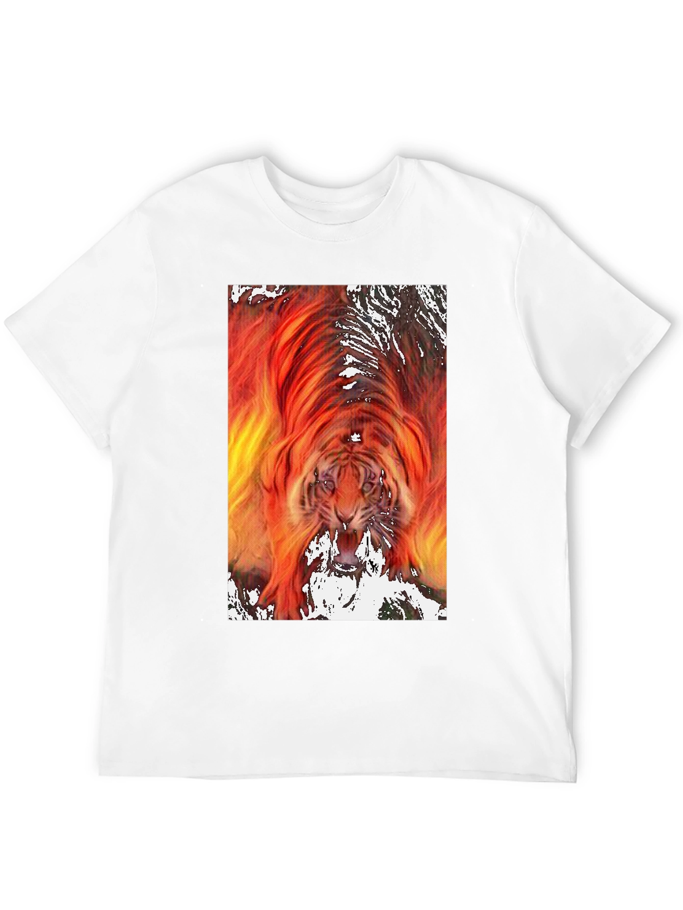 Fiery Tiger Graphic Tee - Bold & Unique