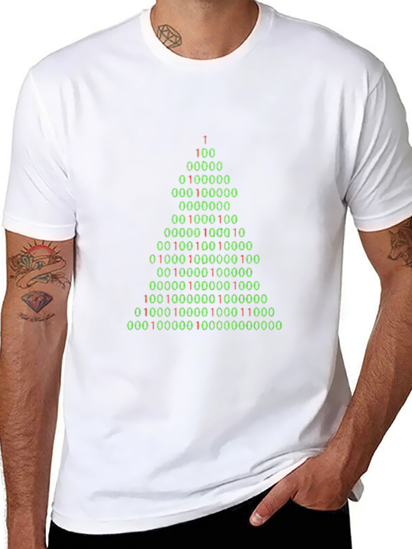 Binary Christmas Tree T-Shirt