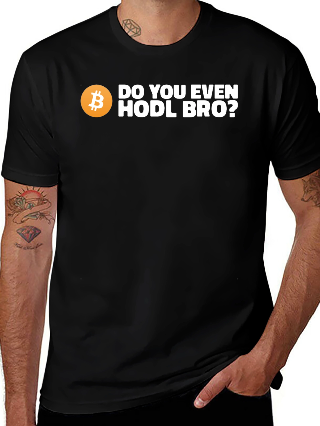 Bitcoin HODL Bro Black T-Shirt