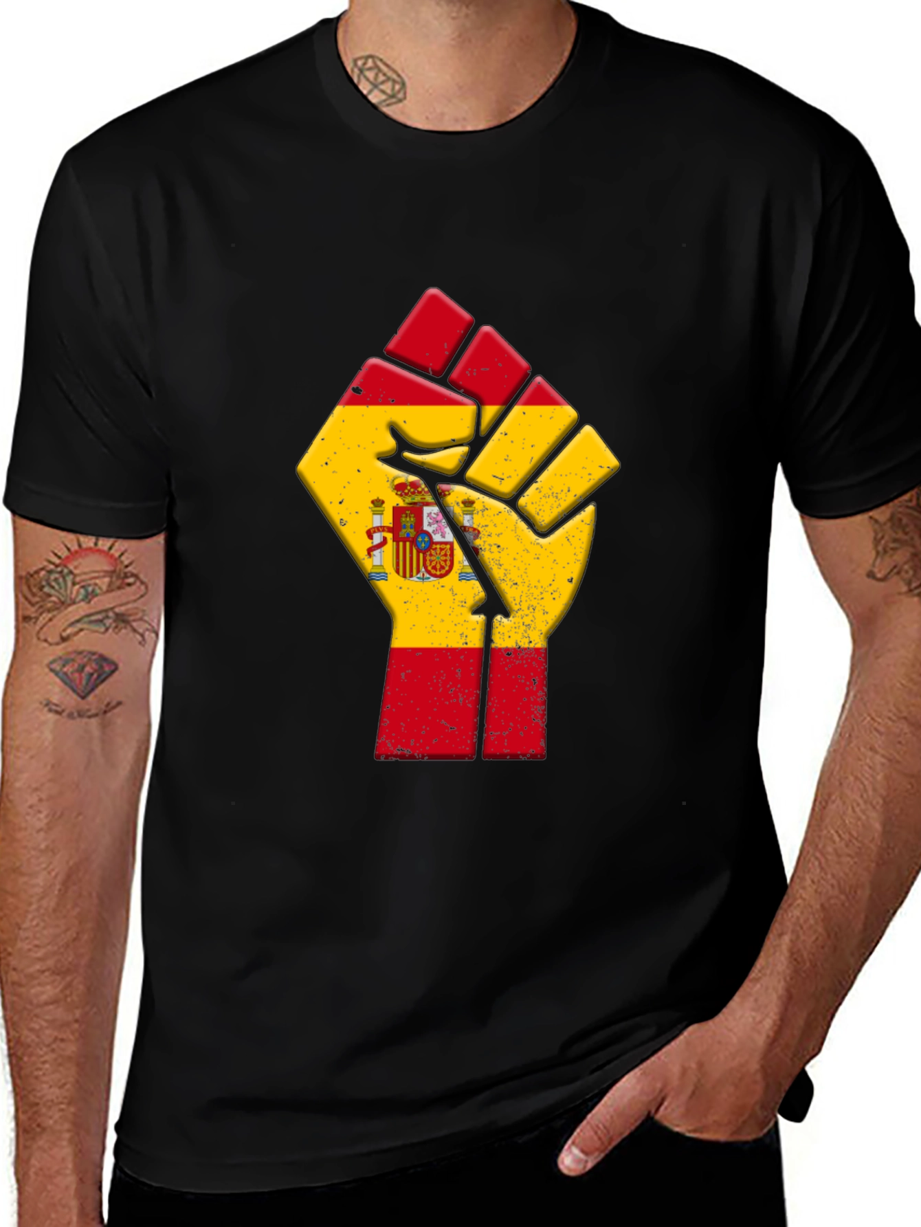 Spain Flag Fist T-Shirt