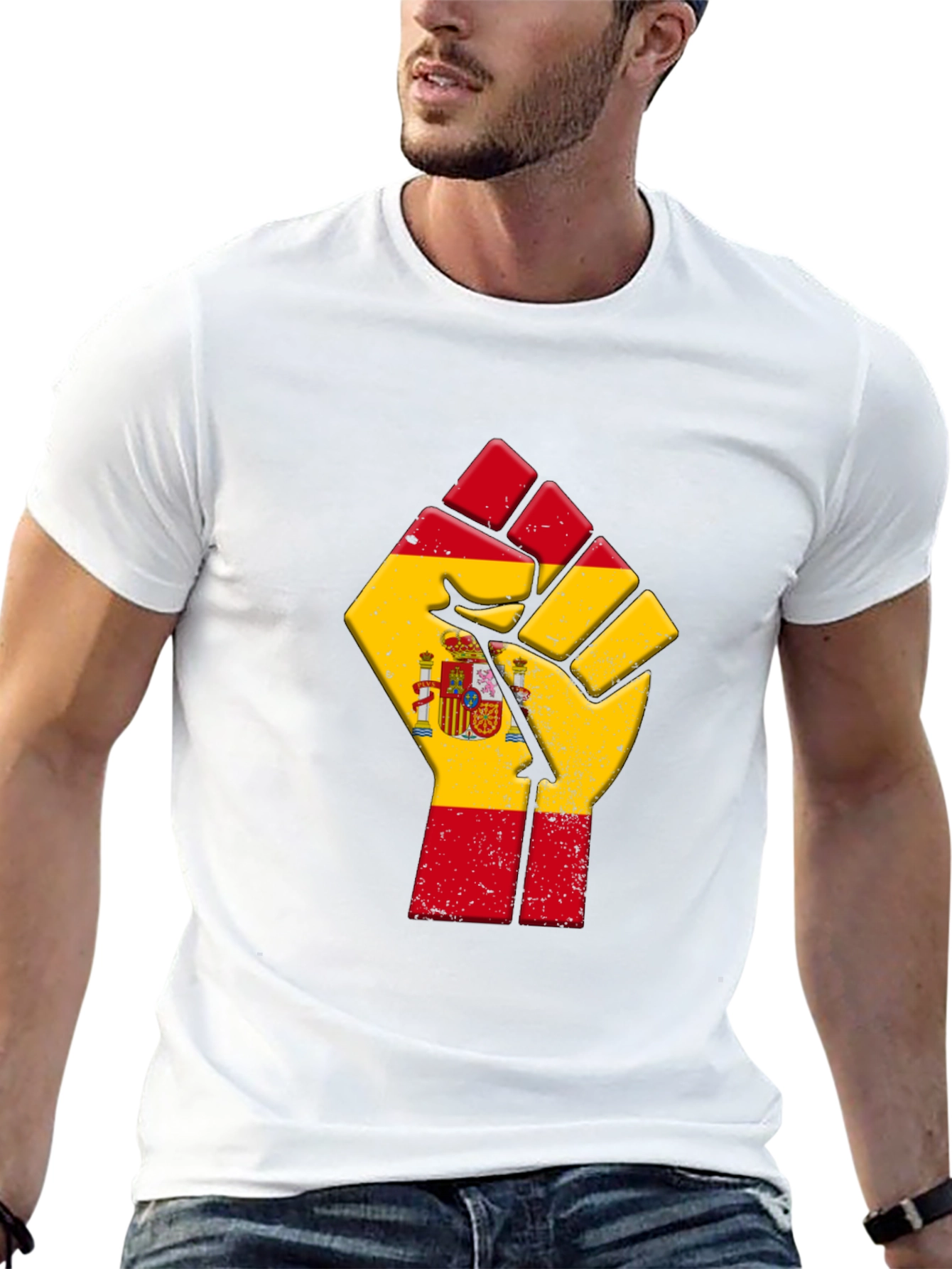 Spain Flag Fist T-Shirt
