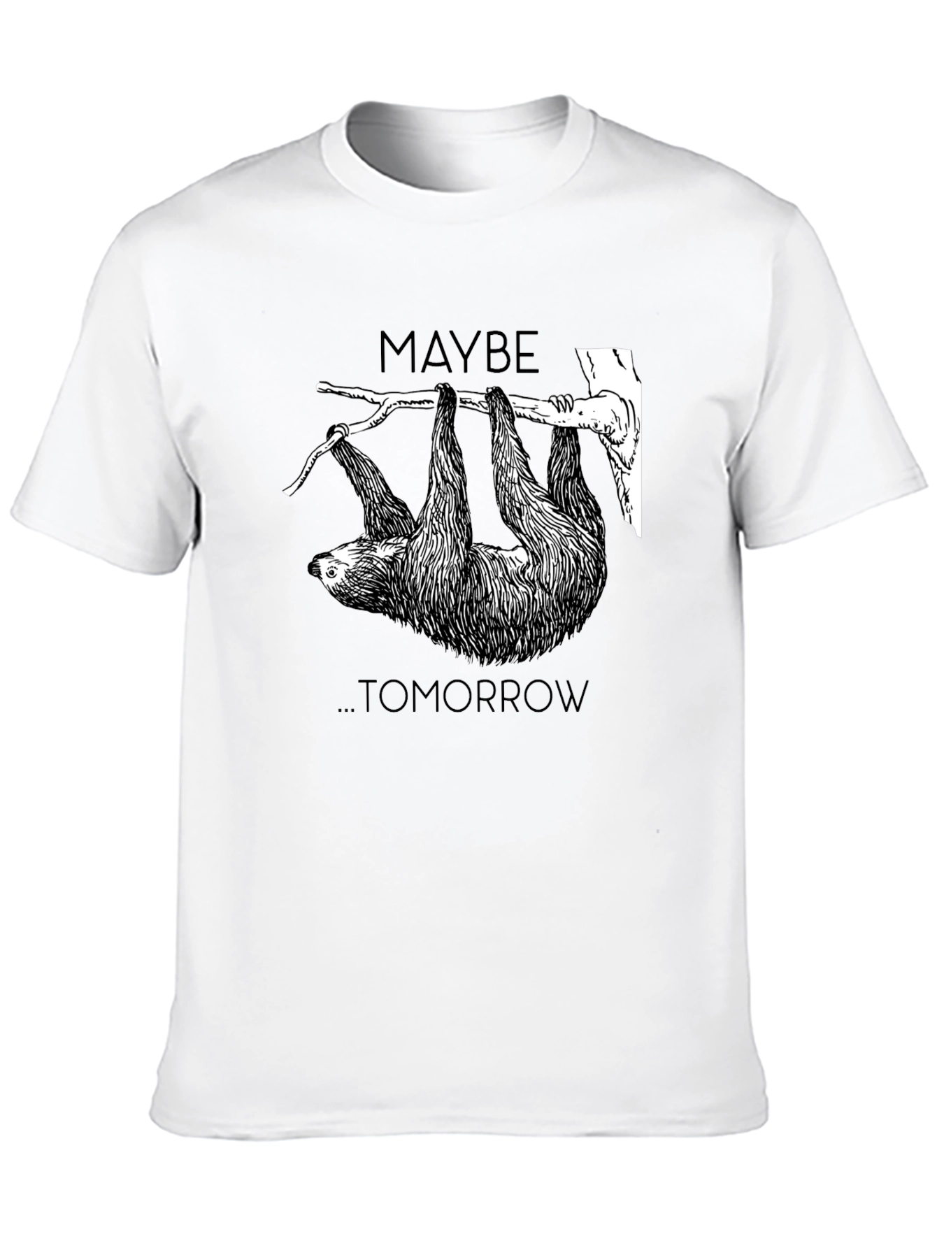 Maybe Tomorrow Sloth Graphic Tee - Relaxed Fit