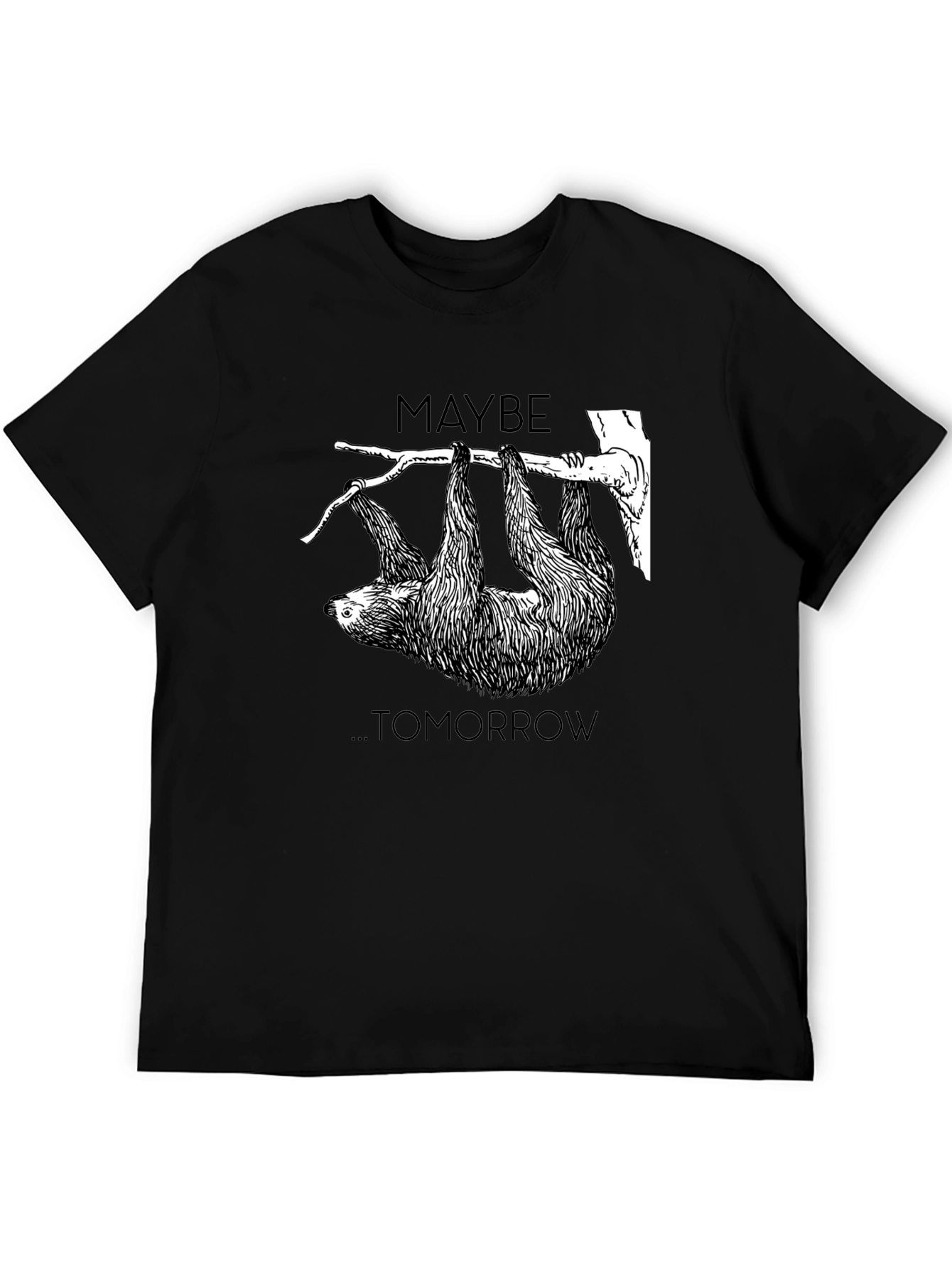 Maybe Tomorrow Sloth Graphic Tee - Relaxed Fit