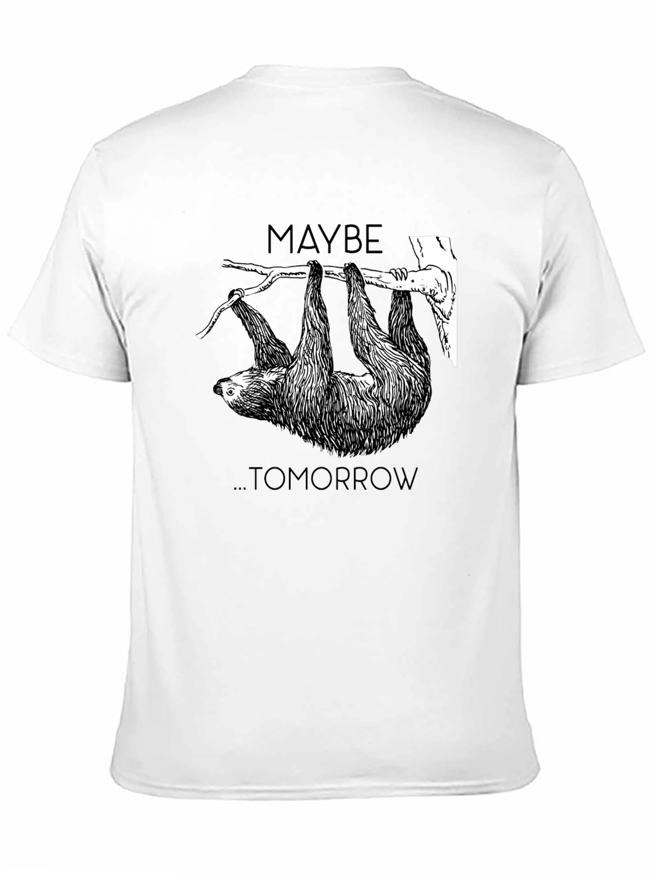 Maybe Tomorrow Sloth Graphic Tee - Relaxed Fit