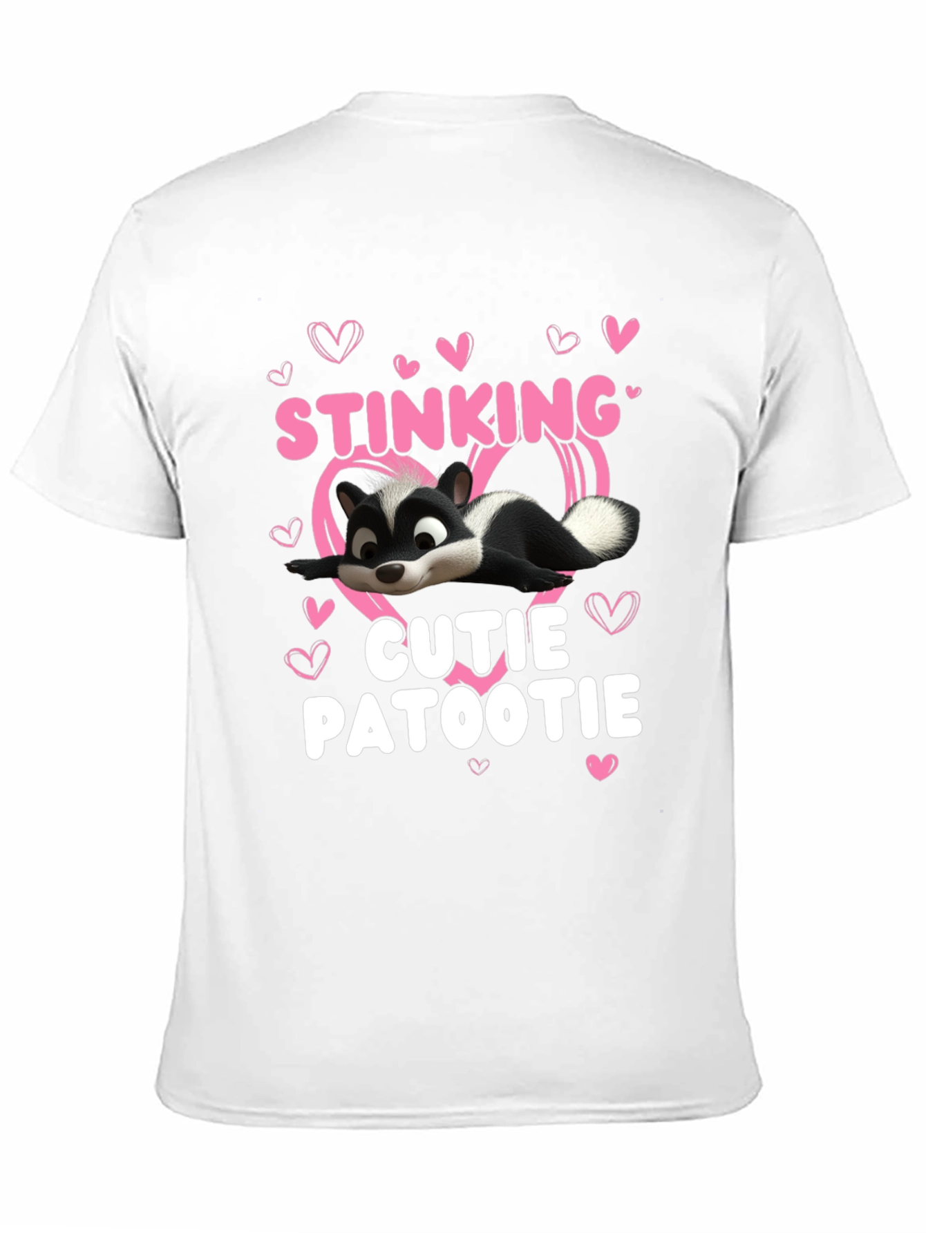 Stinking Cutie Patootie Skunk Graphic T-Shirt