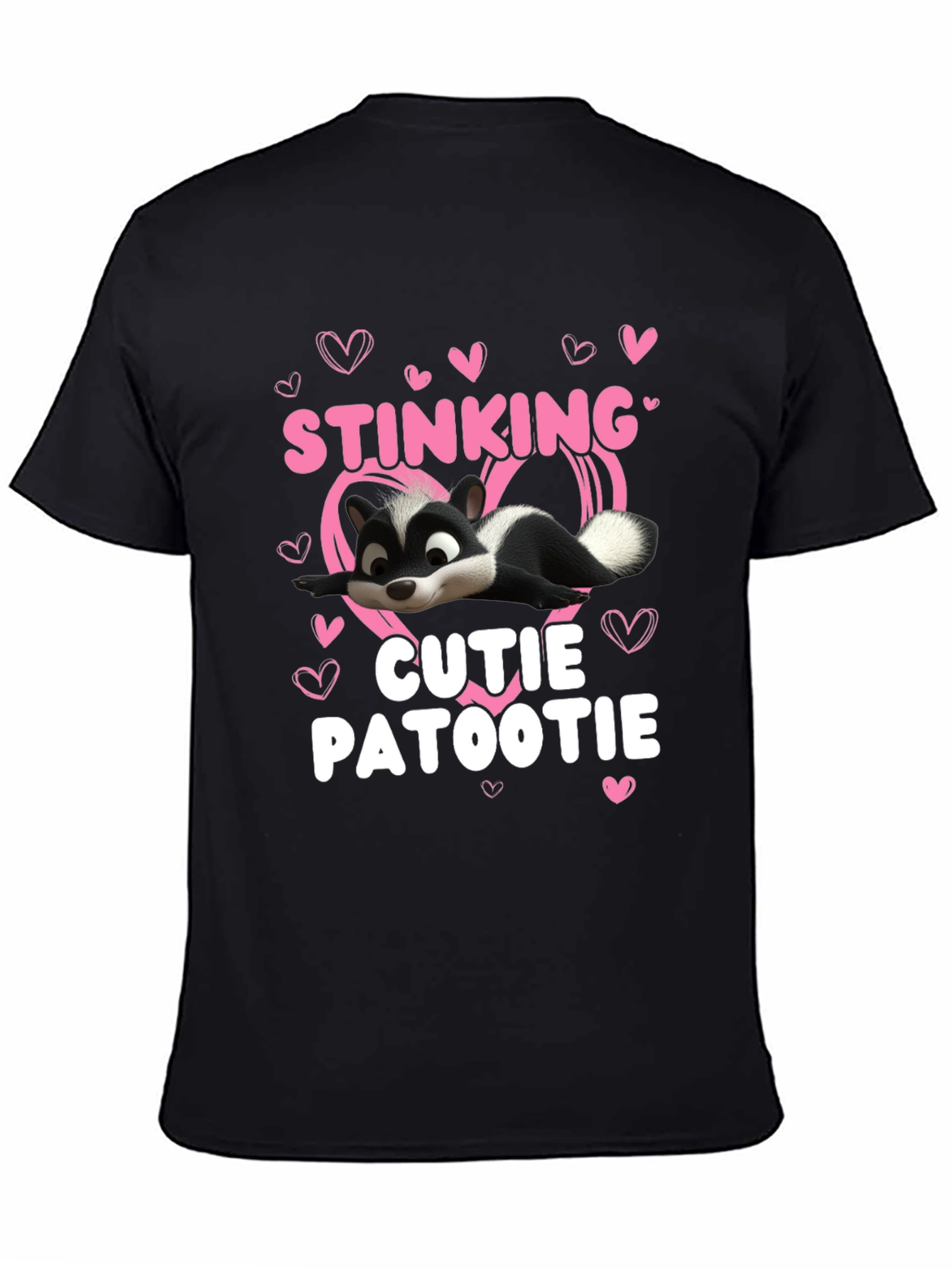 Stinking Cutie Patootie Skunk Graphic T-Shirt