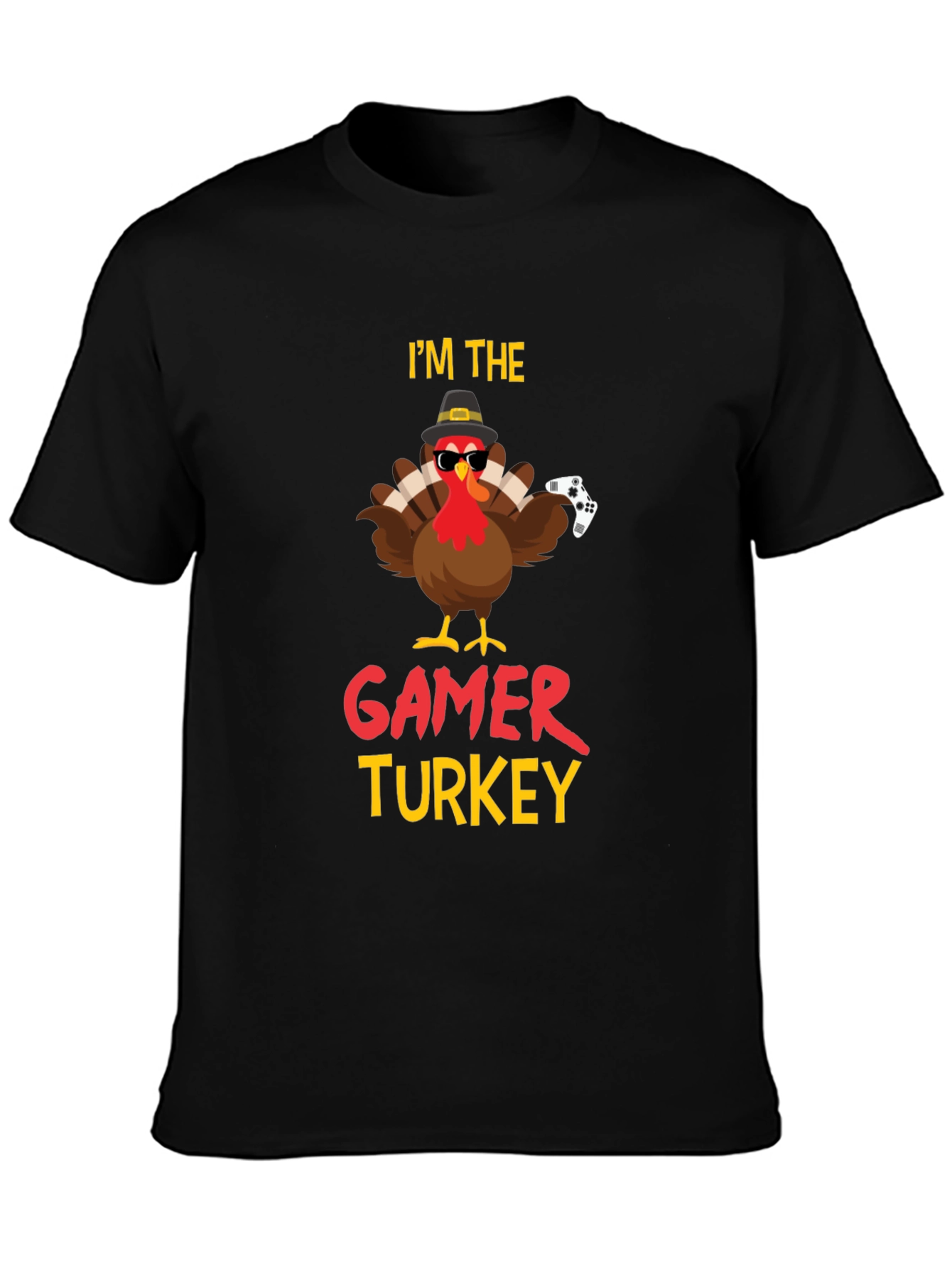 Gamer Turkey Graphic T-Shirt - Thanksgiving Fun!
