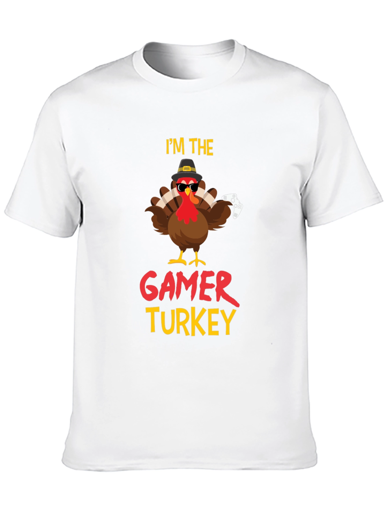 Gamer Turkey Graphic T-Shirt - Thanksgiving Fun!
