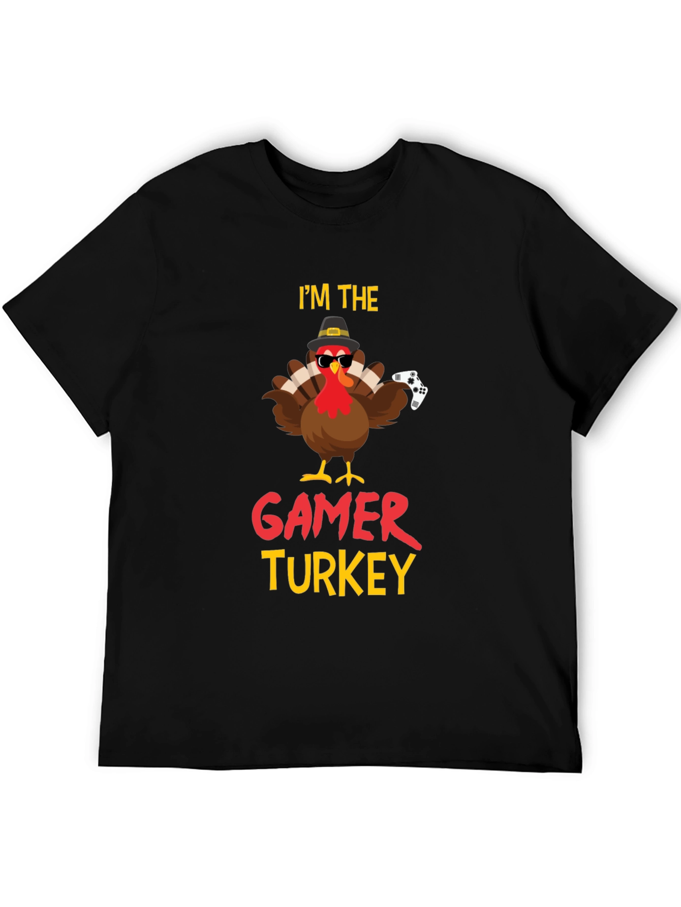Gamer Turkey Graphic T-Shirt - Thanksgiving Fun!
