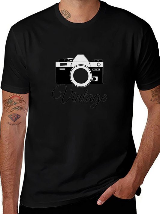 Vintage Camera Graphic T-Shirt