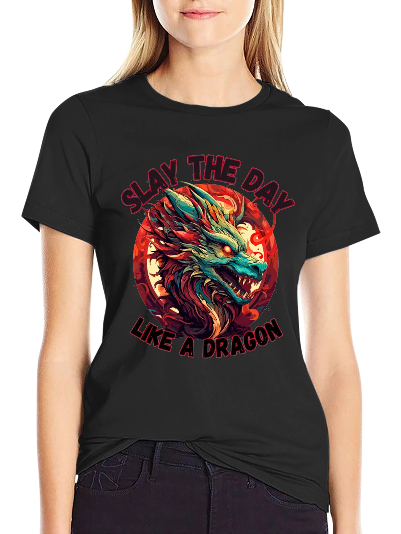 Slay the Day Dragon Graphic Tee