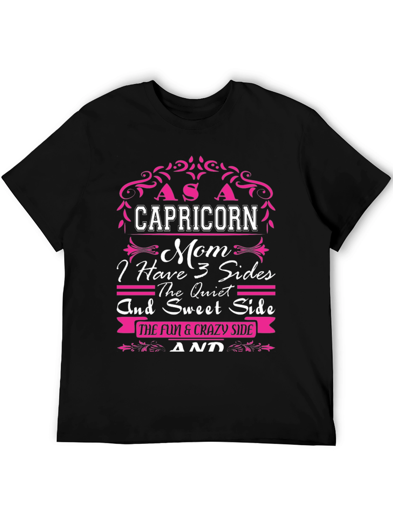 Capricorn Mom T-Shirt - 3 Sides