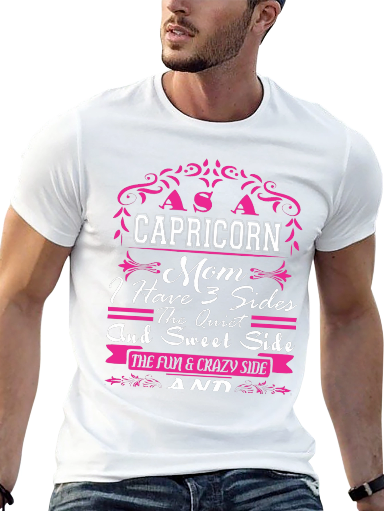 Capricorn Mom T-Shirt - 3 Sides