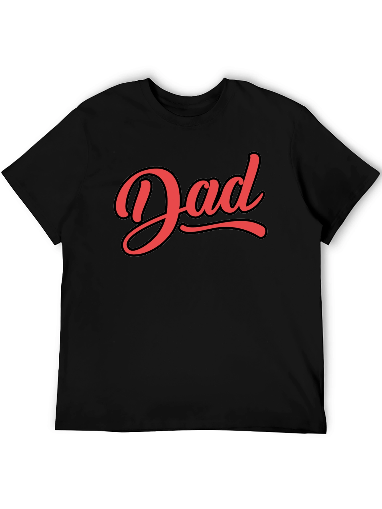 Dad Script Black T-Shirt