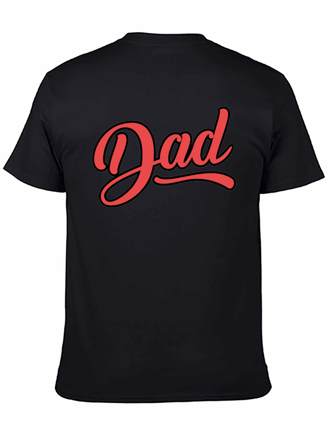 Dad Script Black T-Shirt