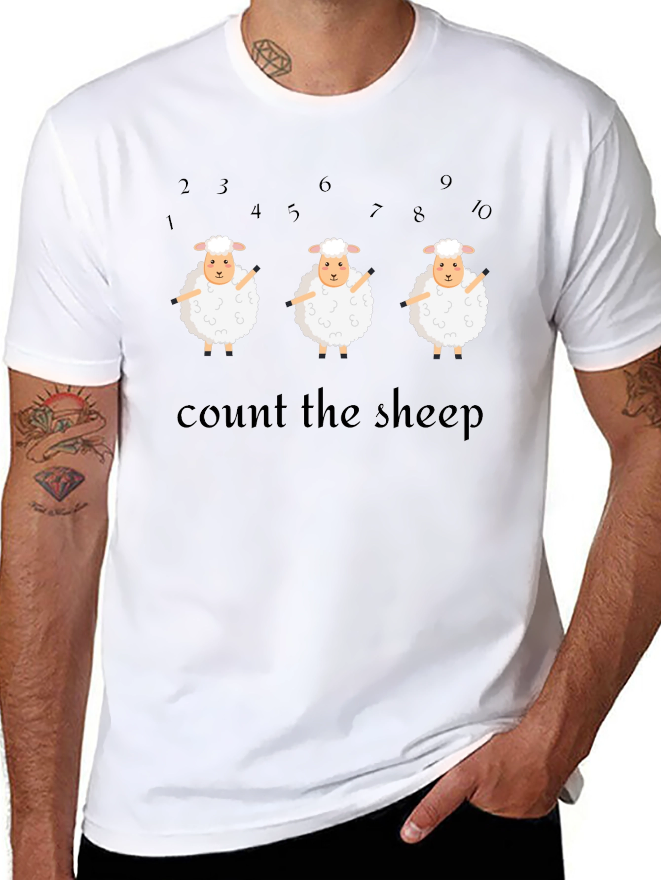 Count the Sheep Graphic T-Shirt