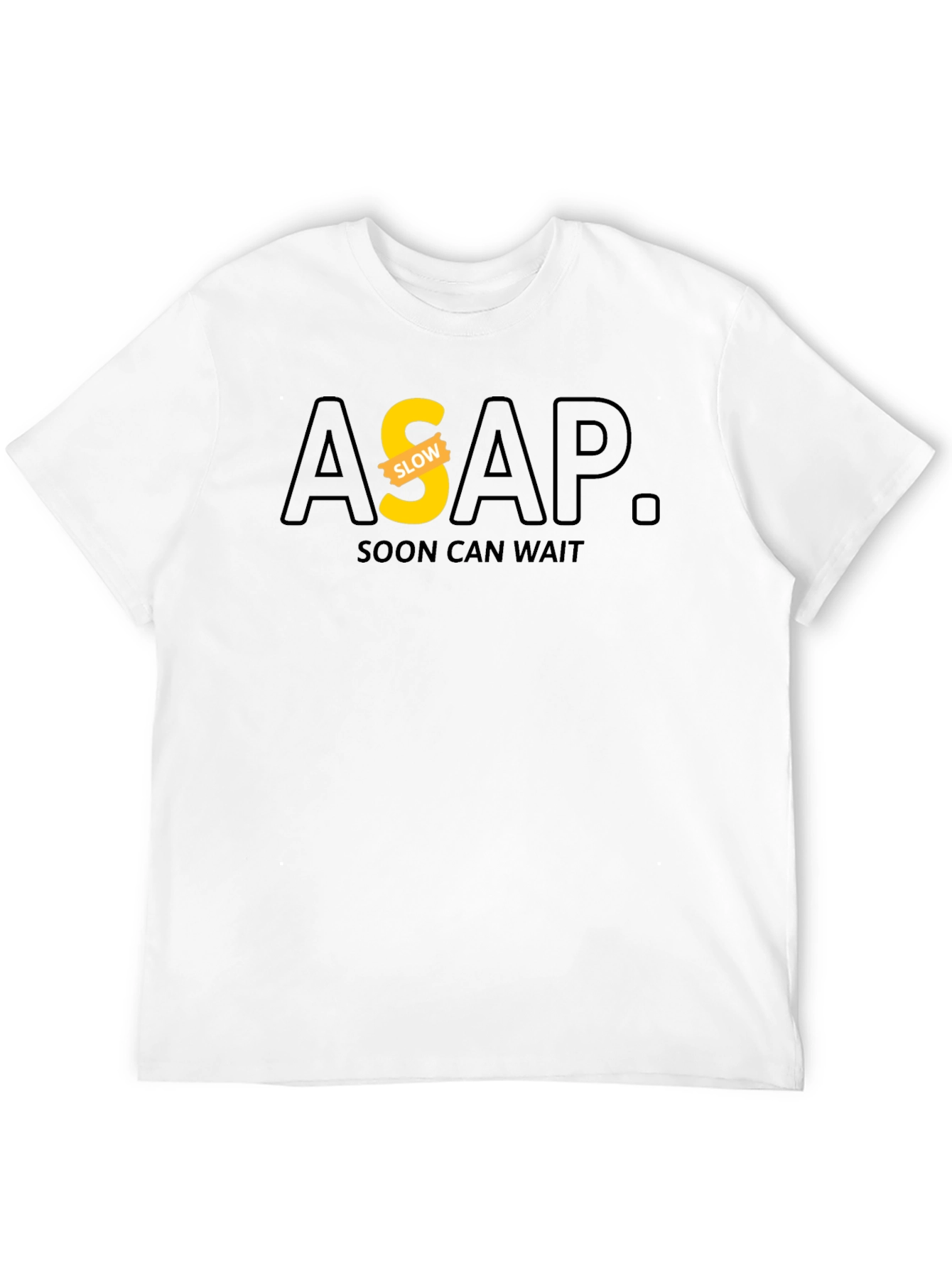 ASAP Soon Can Wait Graphic Black T-Shirt