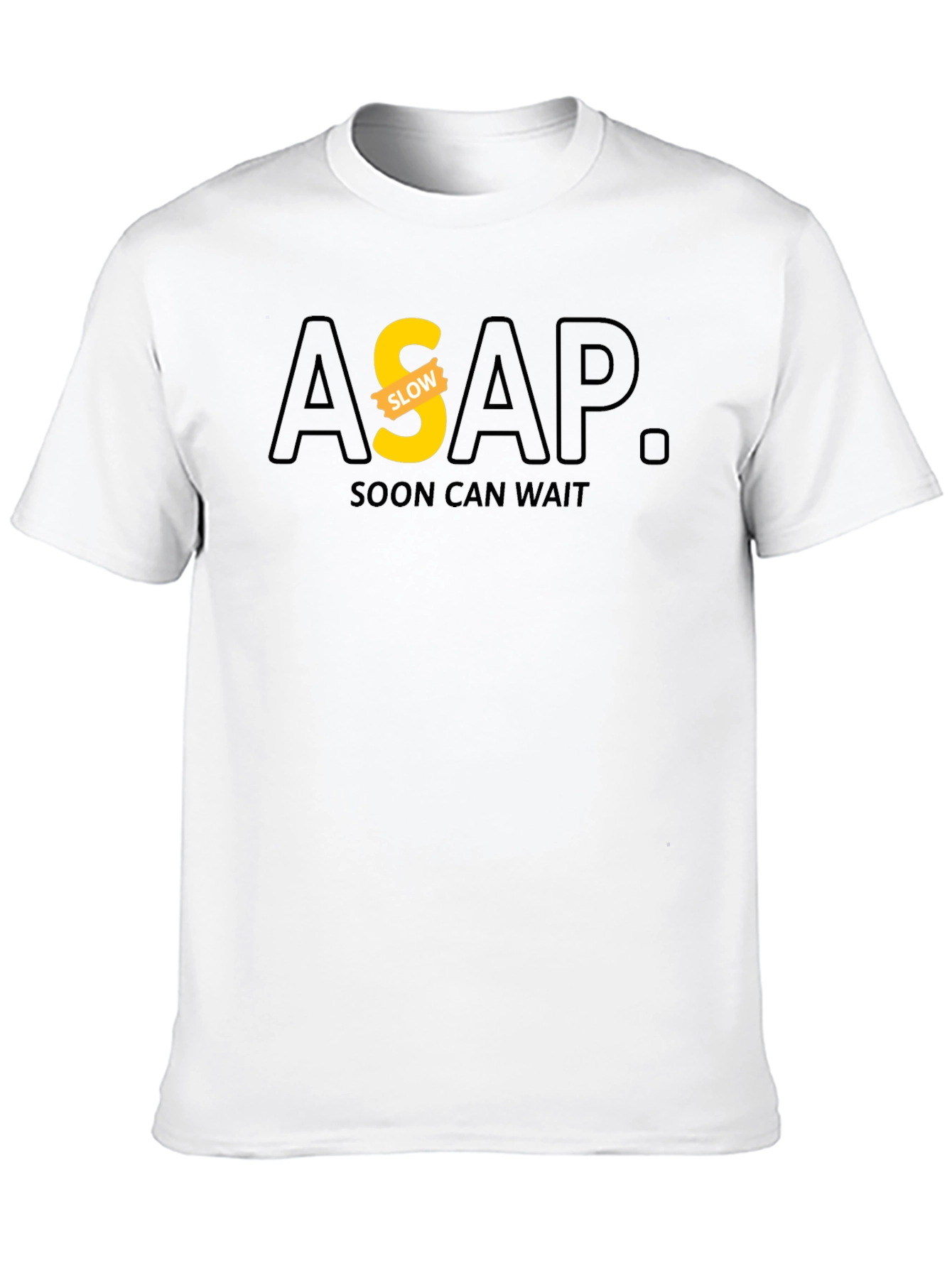 ASAP Soon Can Wait Graphic Black T-Shirt