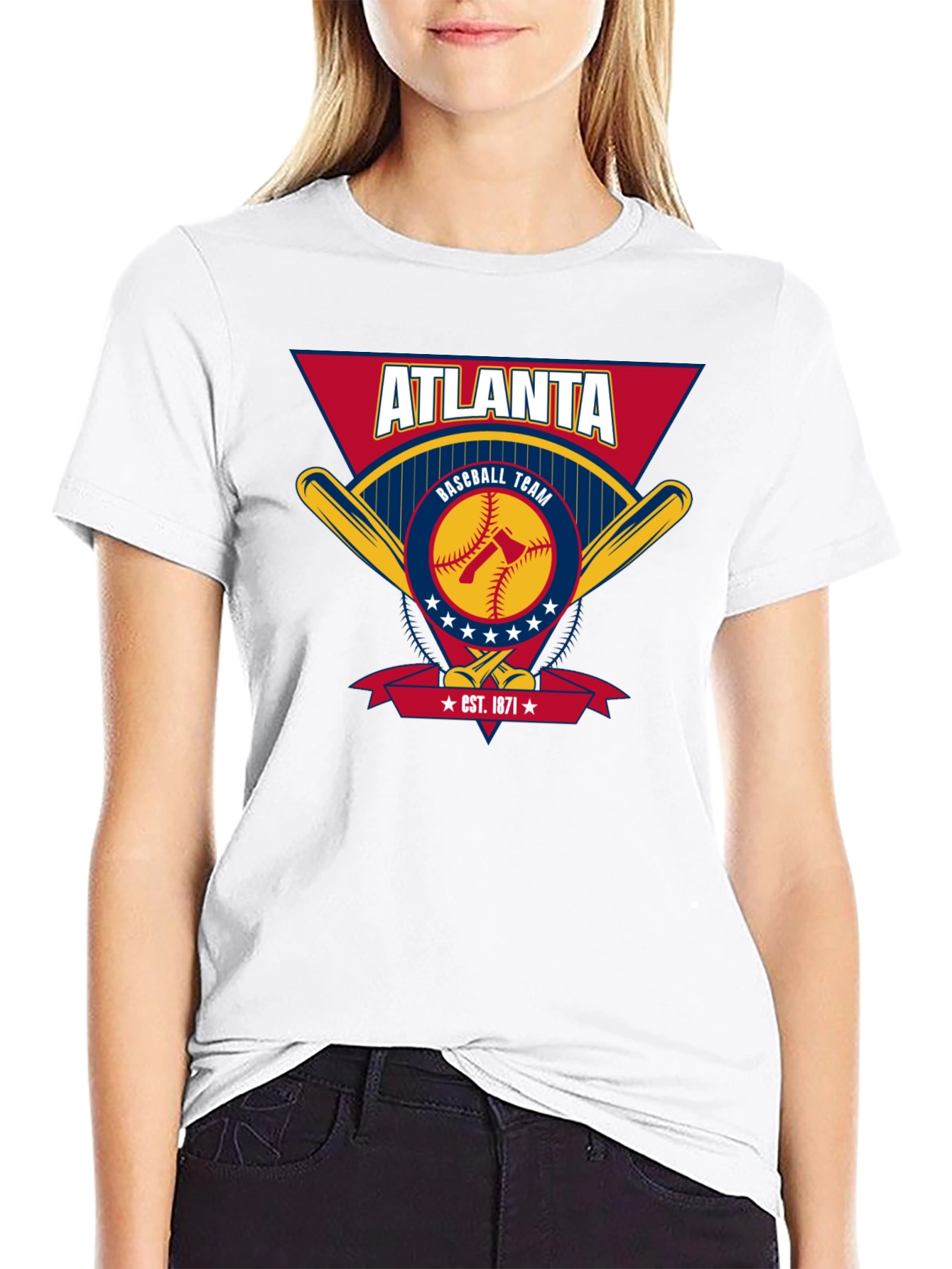 Atlanta Baseball Team Graphic T-Shirt