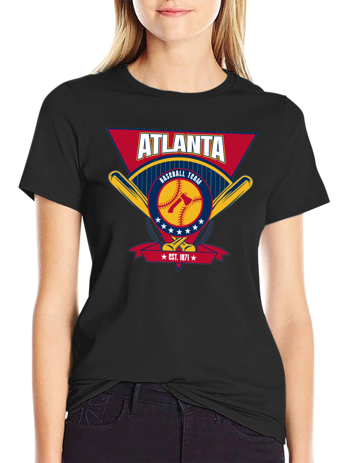 Atlanta Baseball Team Graphic T-Shirt