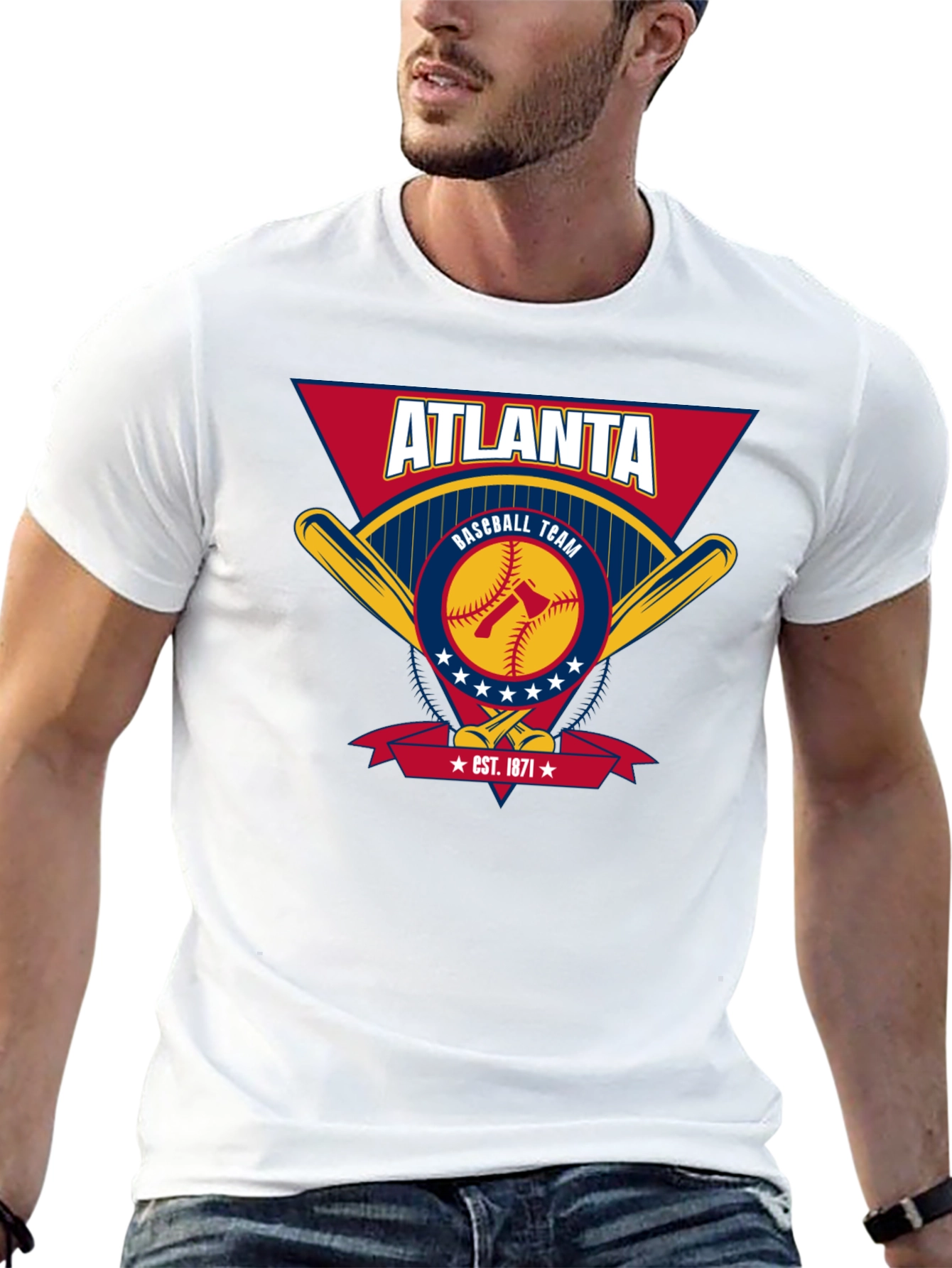 Atlanta Baseball Team Graphic T-Shirt