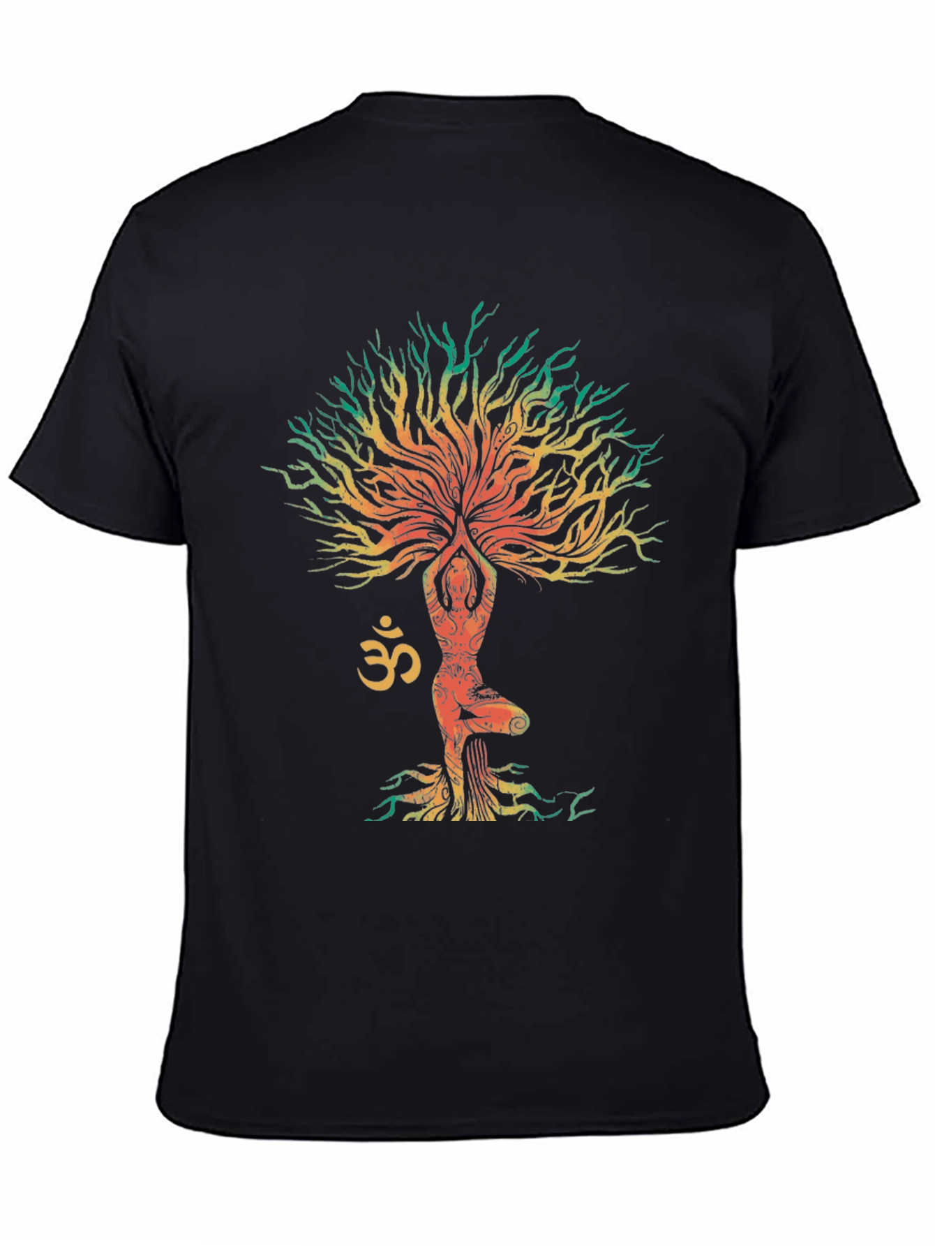 Yoga Tree Om Symbol Graphic T-Shirt