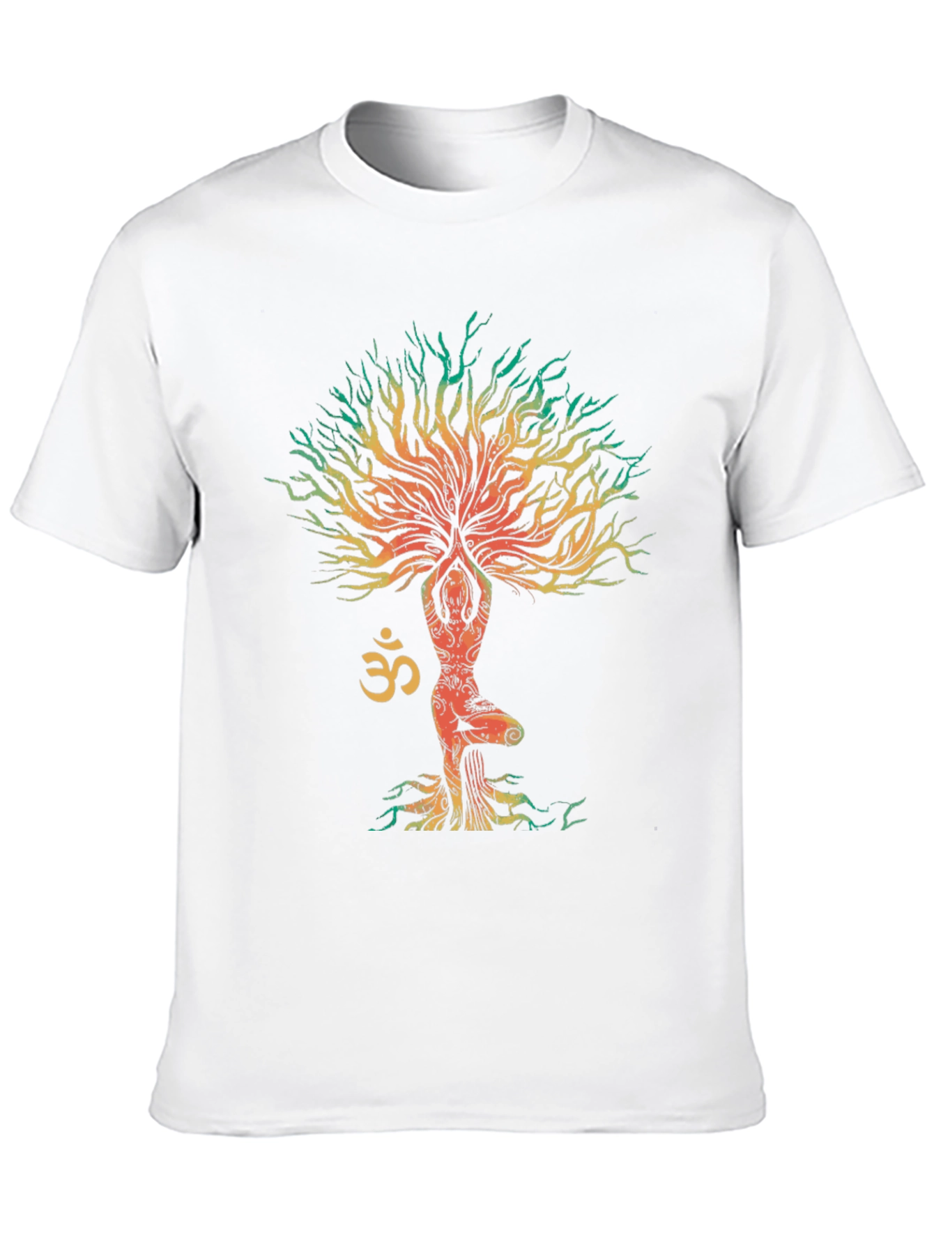 Yoga Tree Om Symbol Graphic T-Shirt