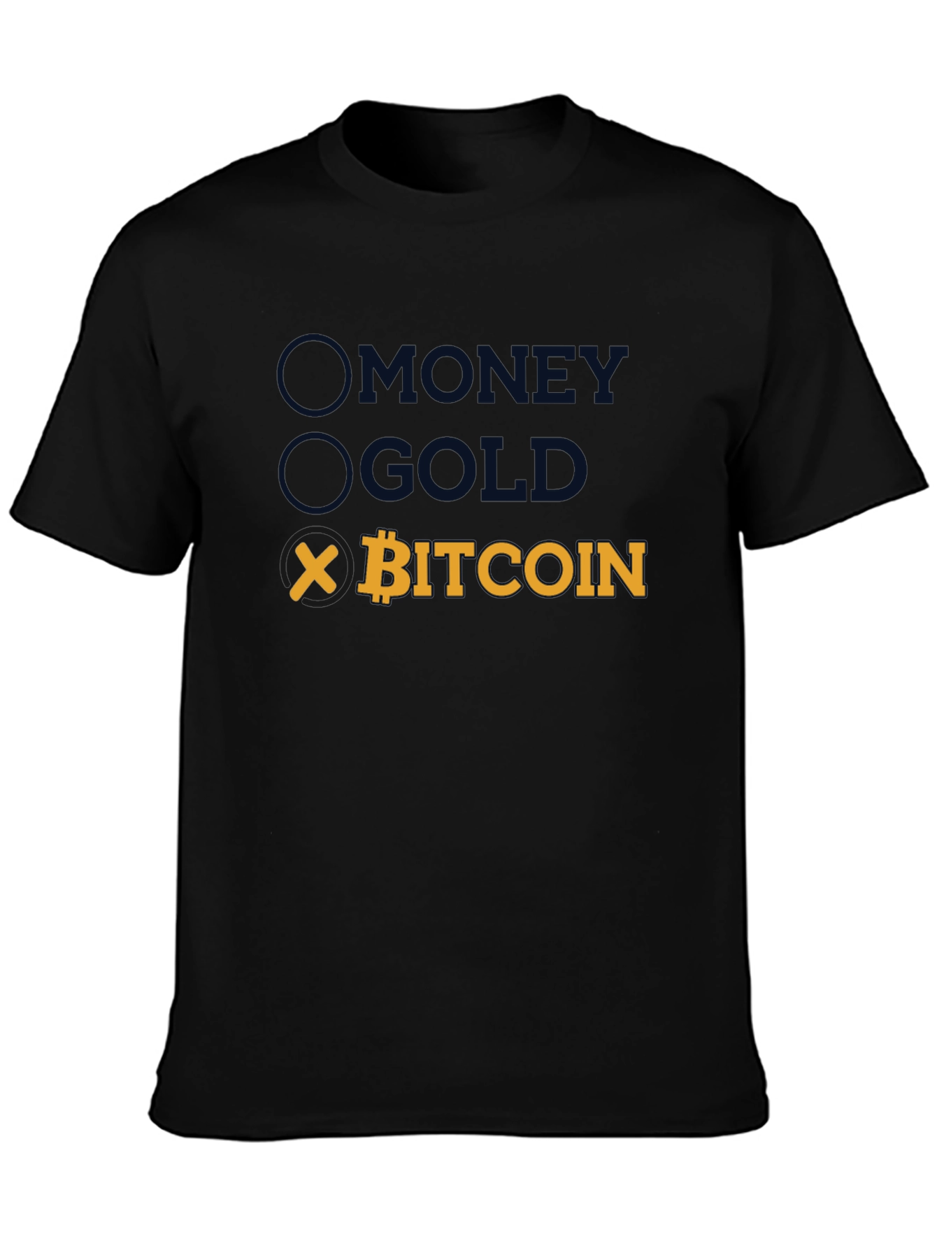 Bitcoin T-Shirt - Money Gold Crypto Tee