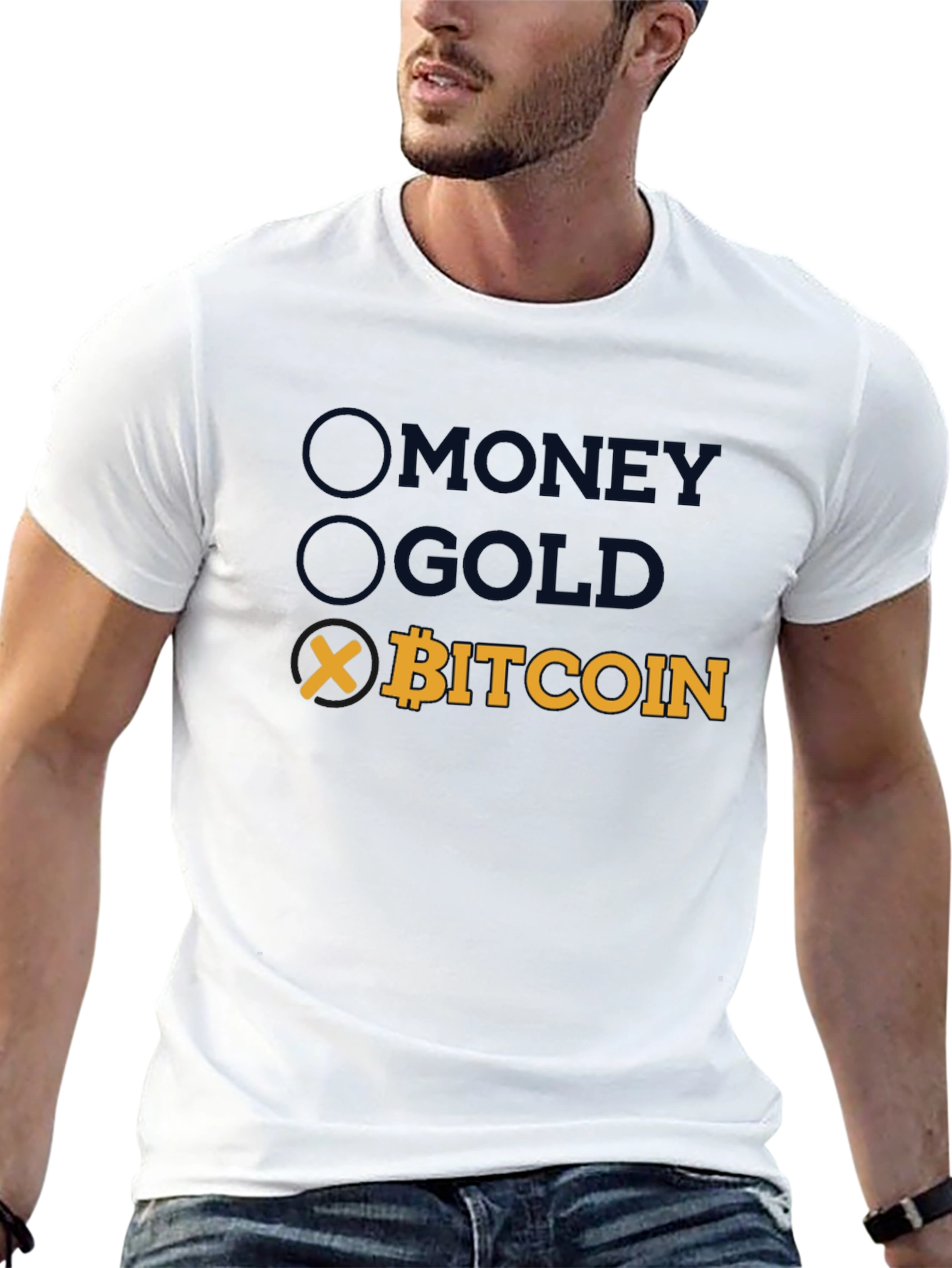 Bitcoin T-Shirt - Money Gold Crypto Tee