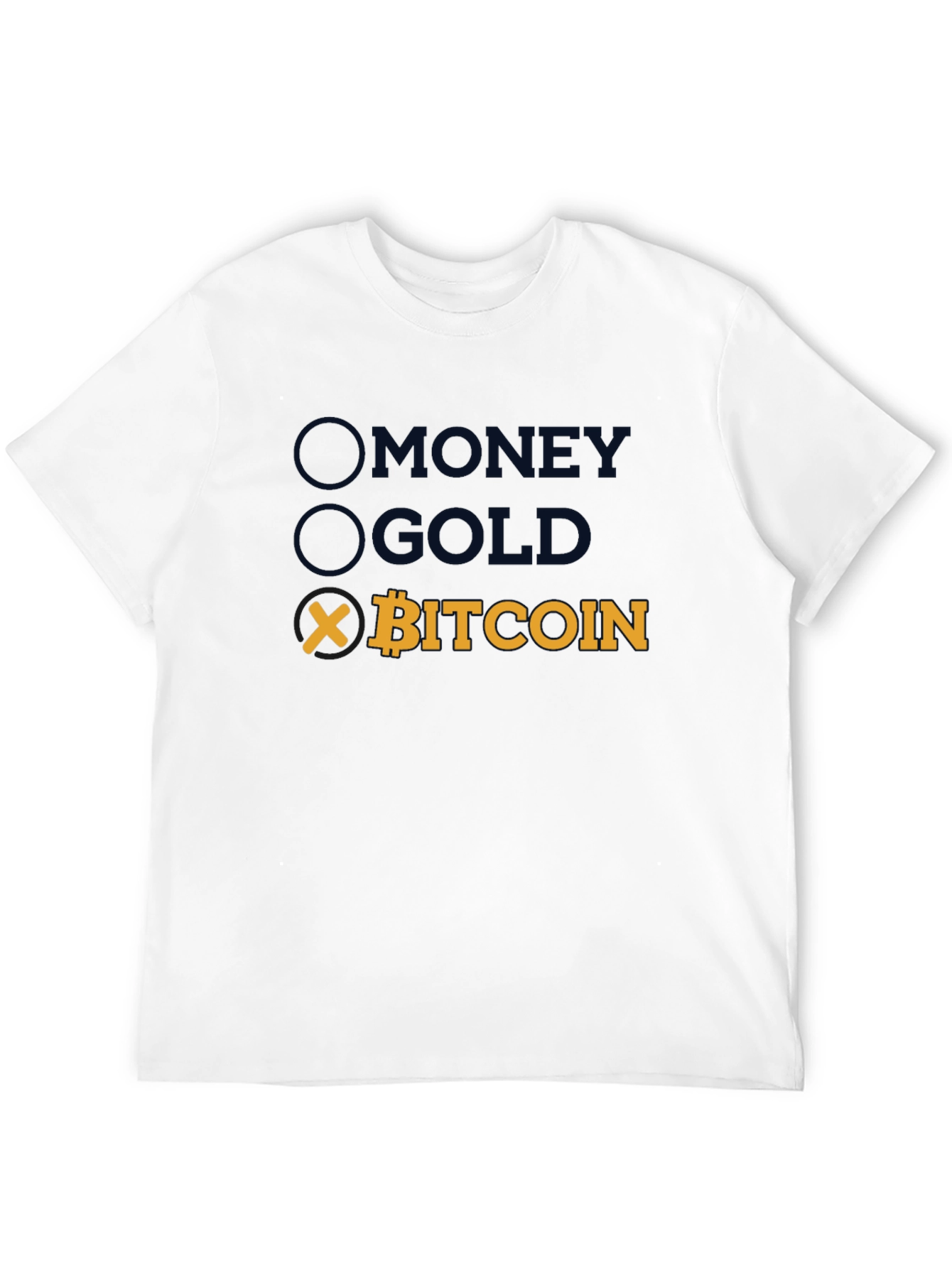 Bitcoin T-Shirt - Money Gold Crypto Tee