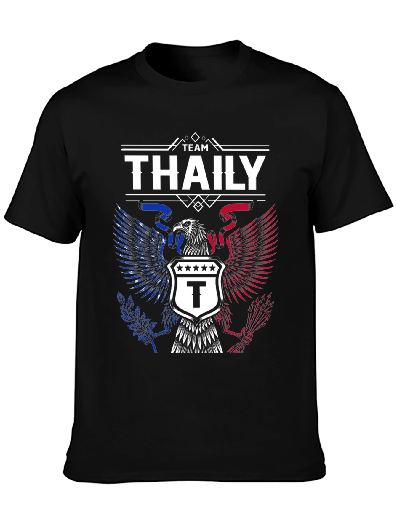 Team Thaily Patriotic T-Shirt: Eagle Shield Design