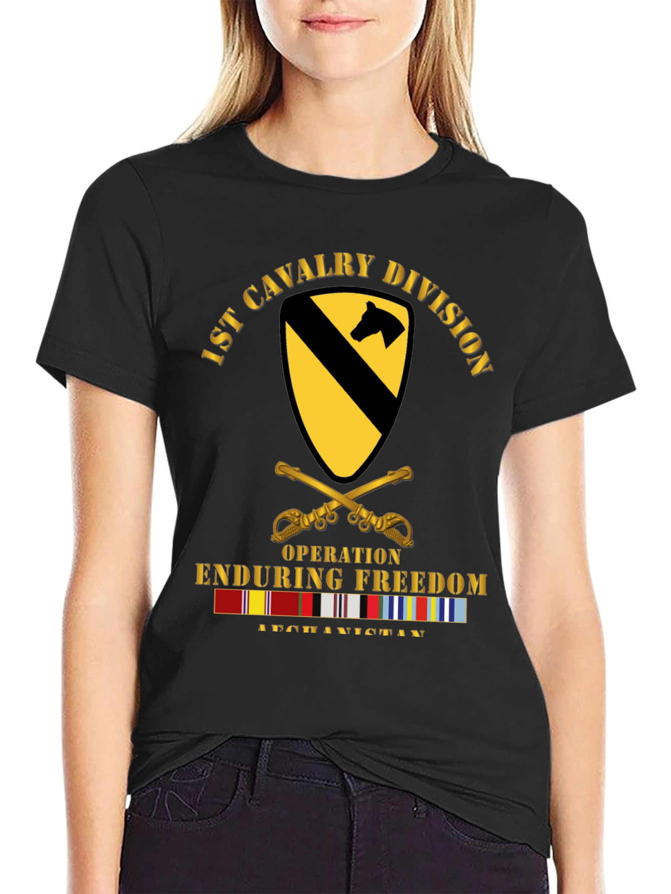 1st Cavalry Division Operation Enduring Freedom T-Shirt