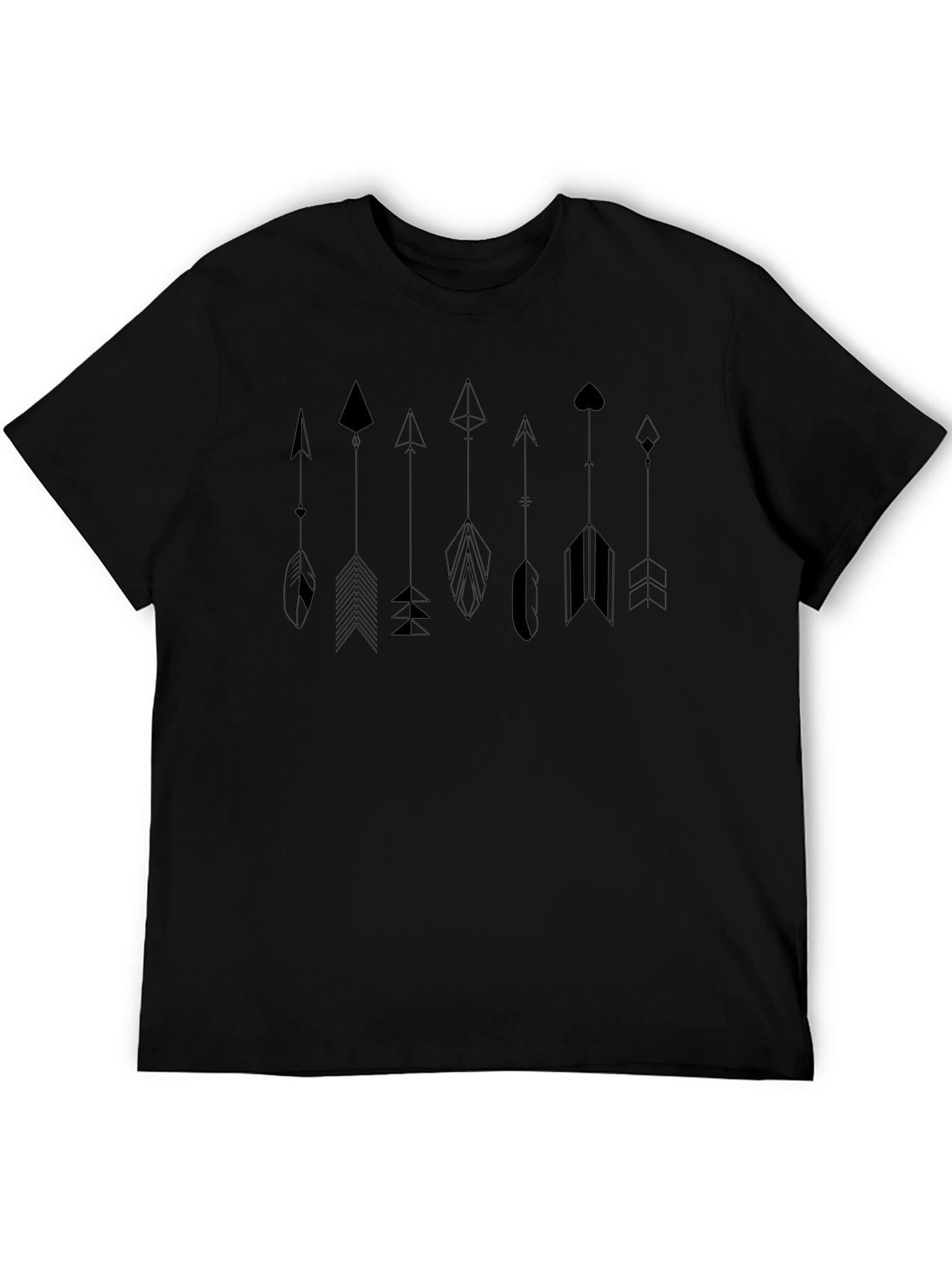 Arrow Graphic Tee - Modern Geometric Design