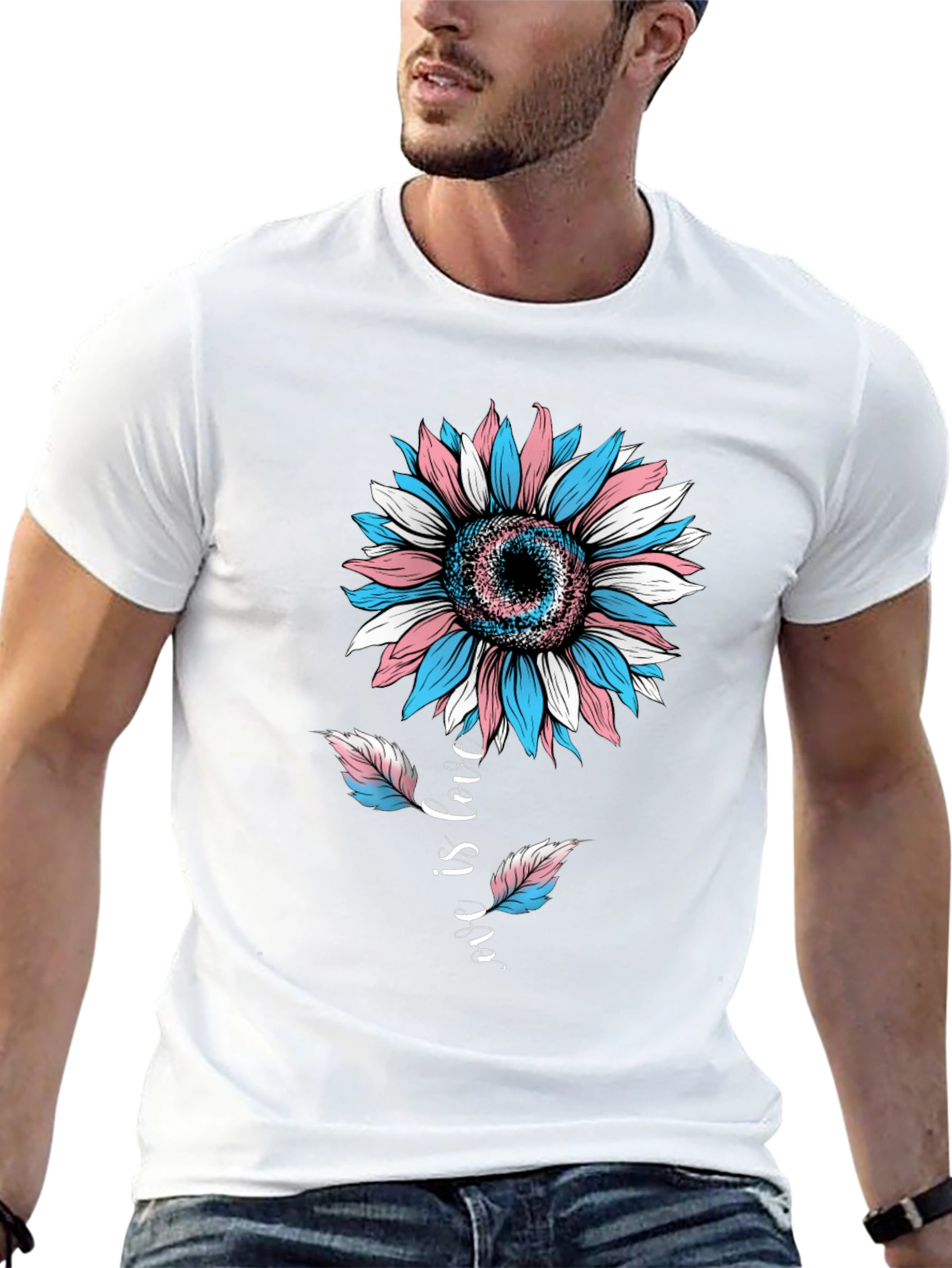 Transgender Pride Sunflower Tee