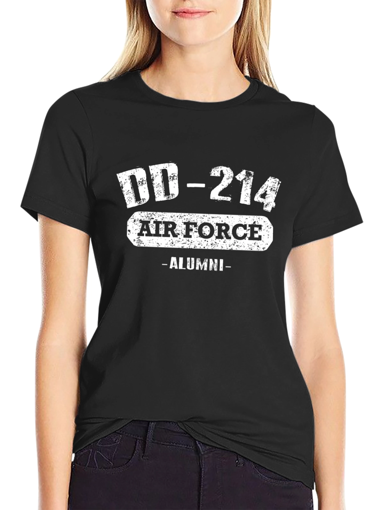 Air Force Alumni DD-214 Black T-Shirt