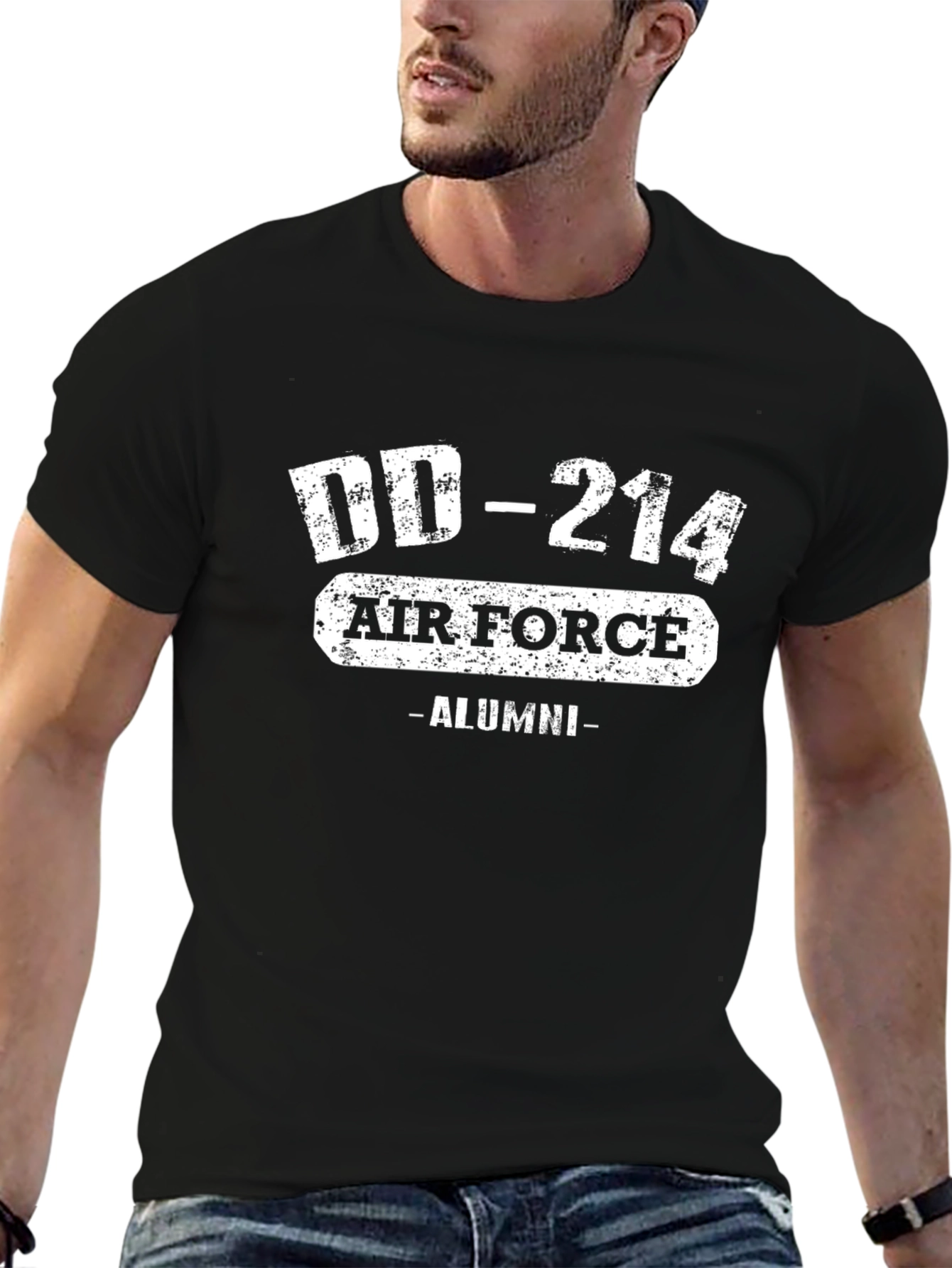 Air Force Alumni DD-214 Black T-Shirt