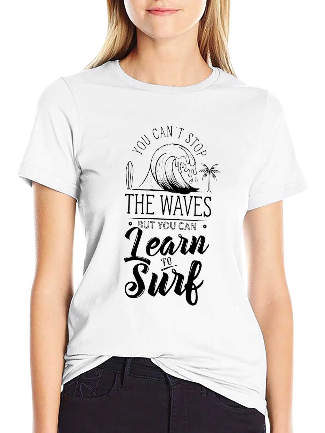 Surf Life Graphic Tee - Black T-Shirt