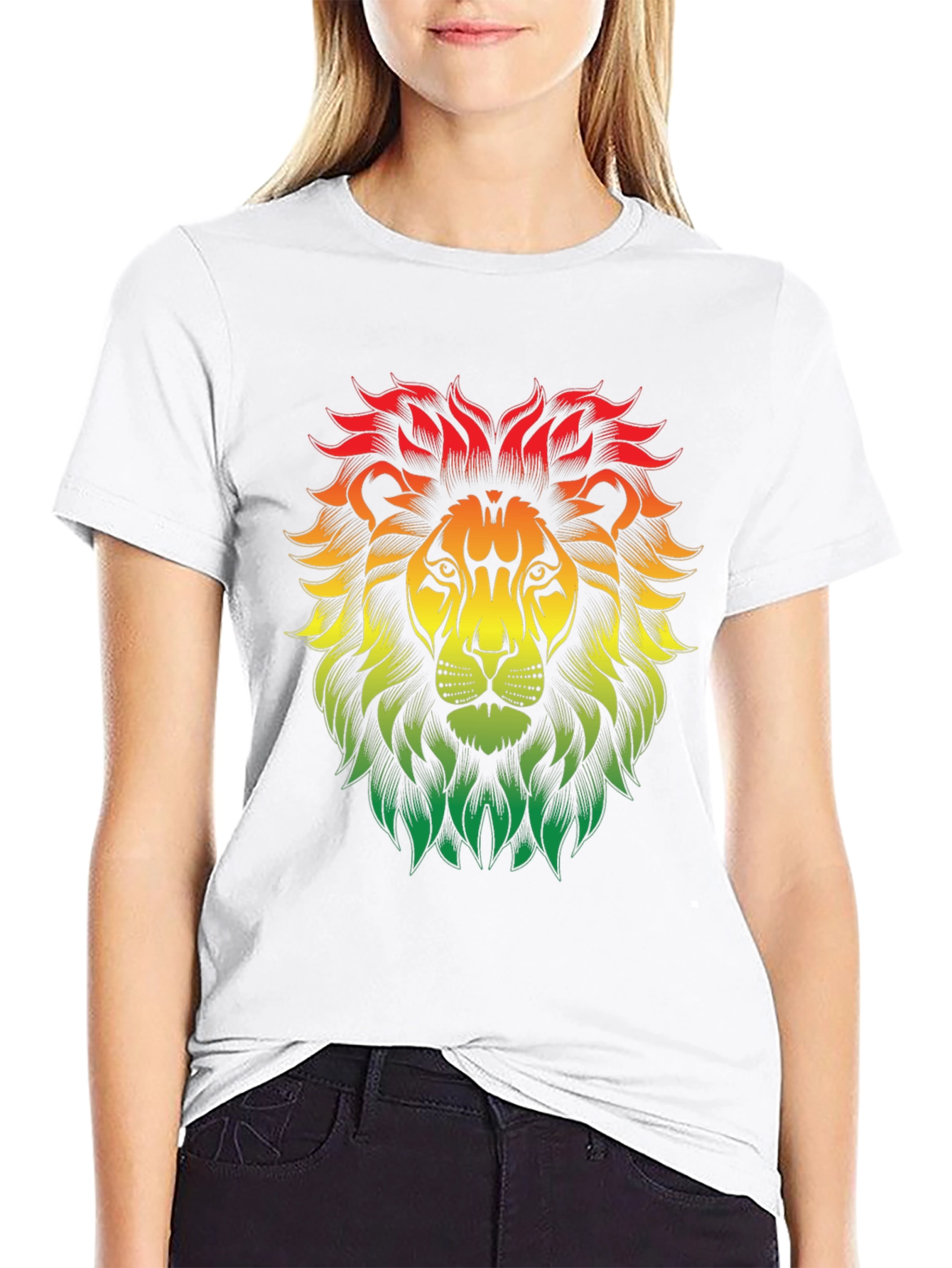 Rasta Lion T-Shirt - Reggae Vibes