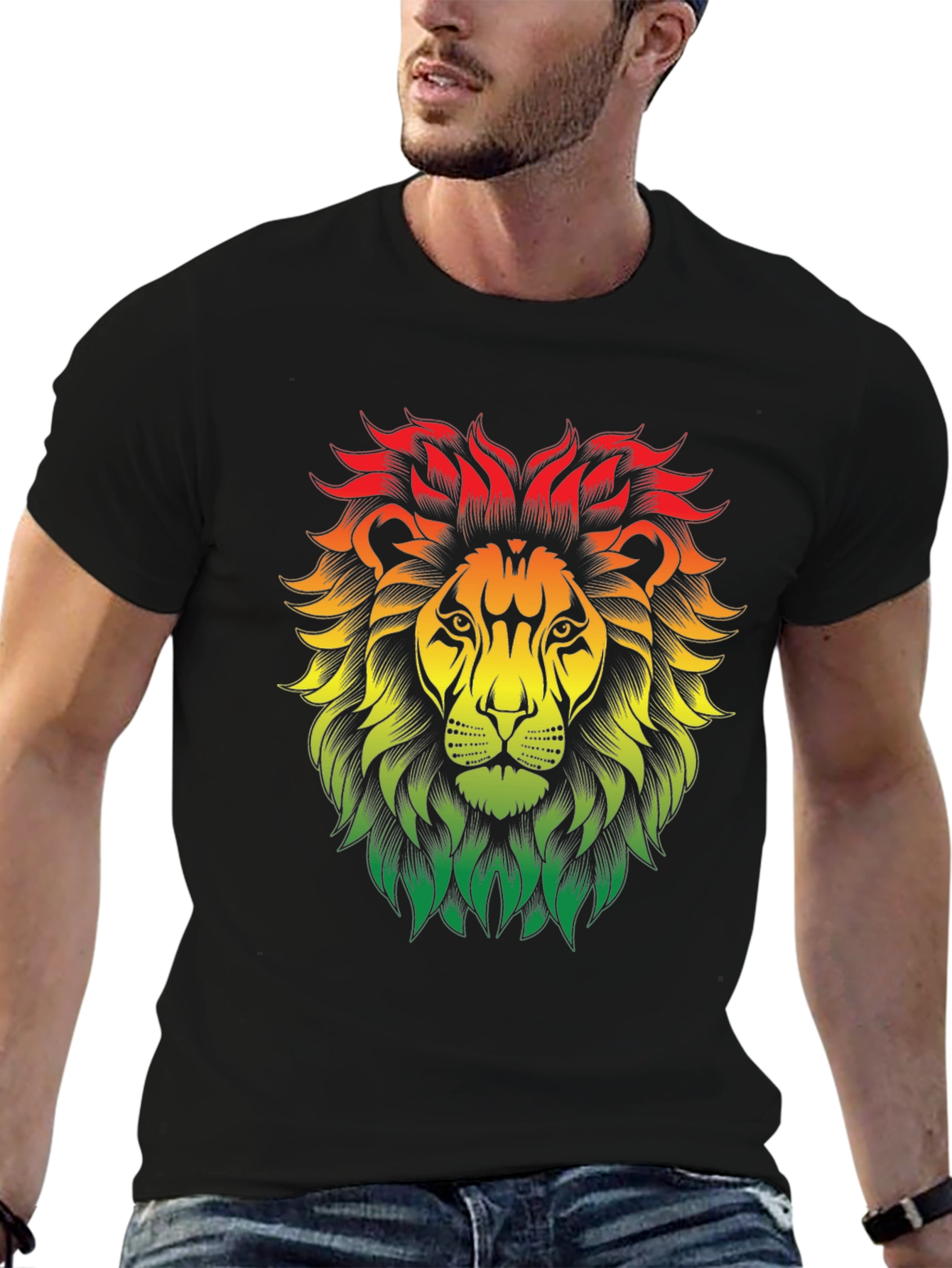 Rasta Lion T-Shirt - Reggae Vibes