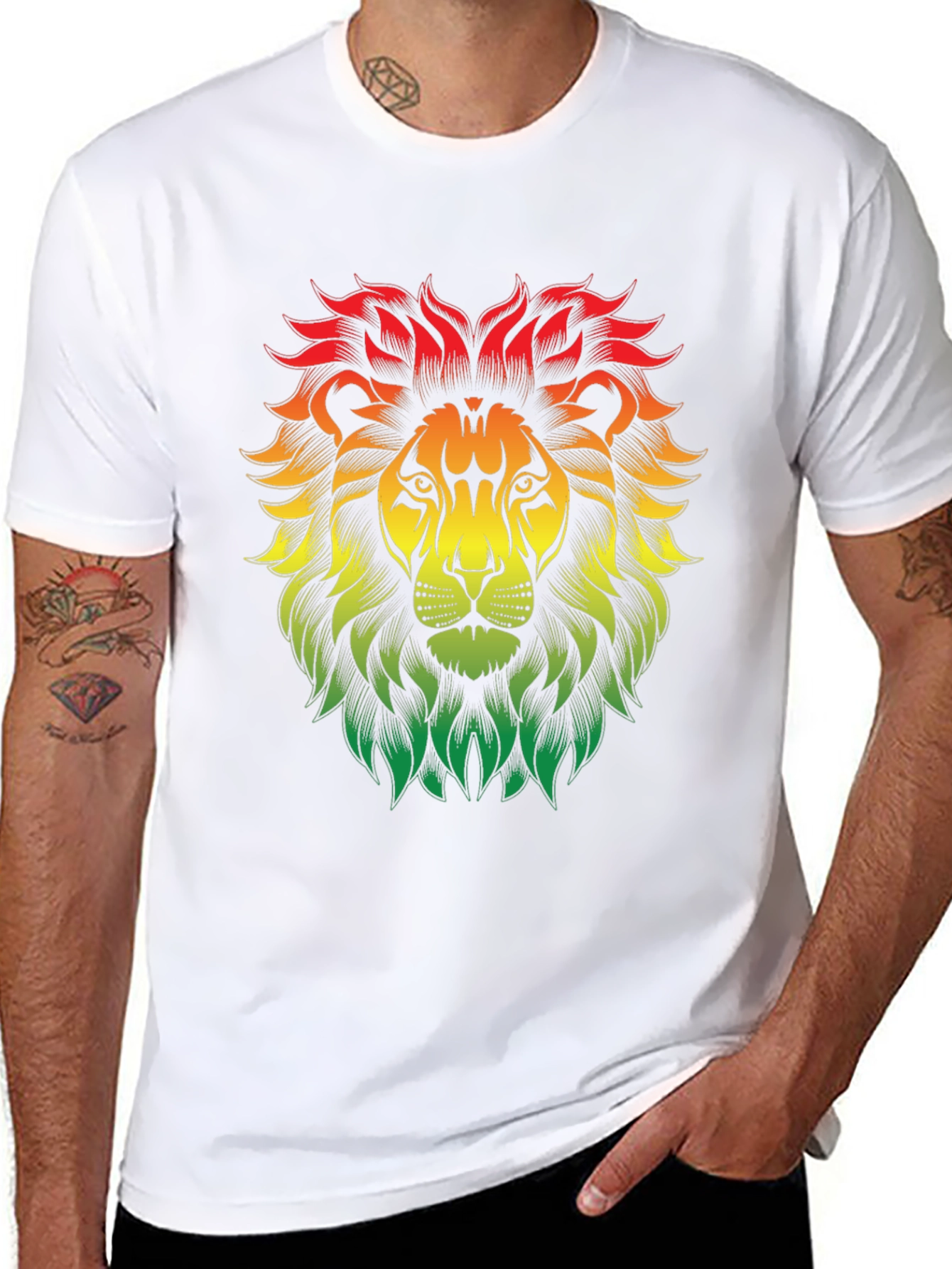 Rasta Lion T-Shirt - Reggae Vibes