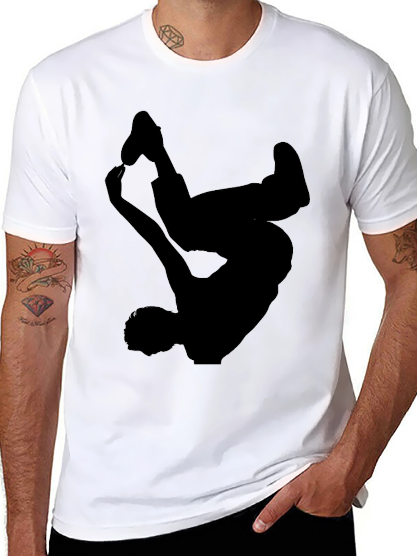 Black Breakdancer Graphic Tee