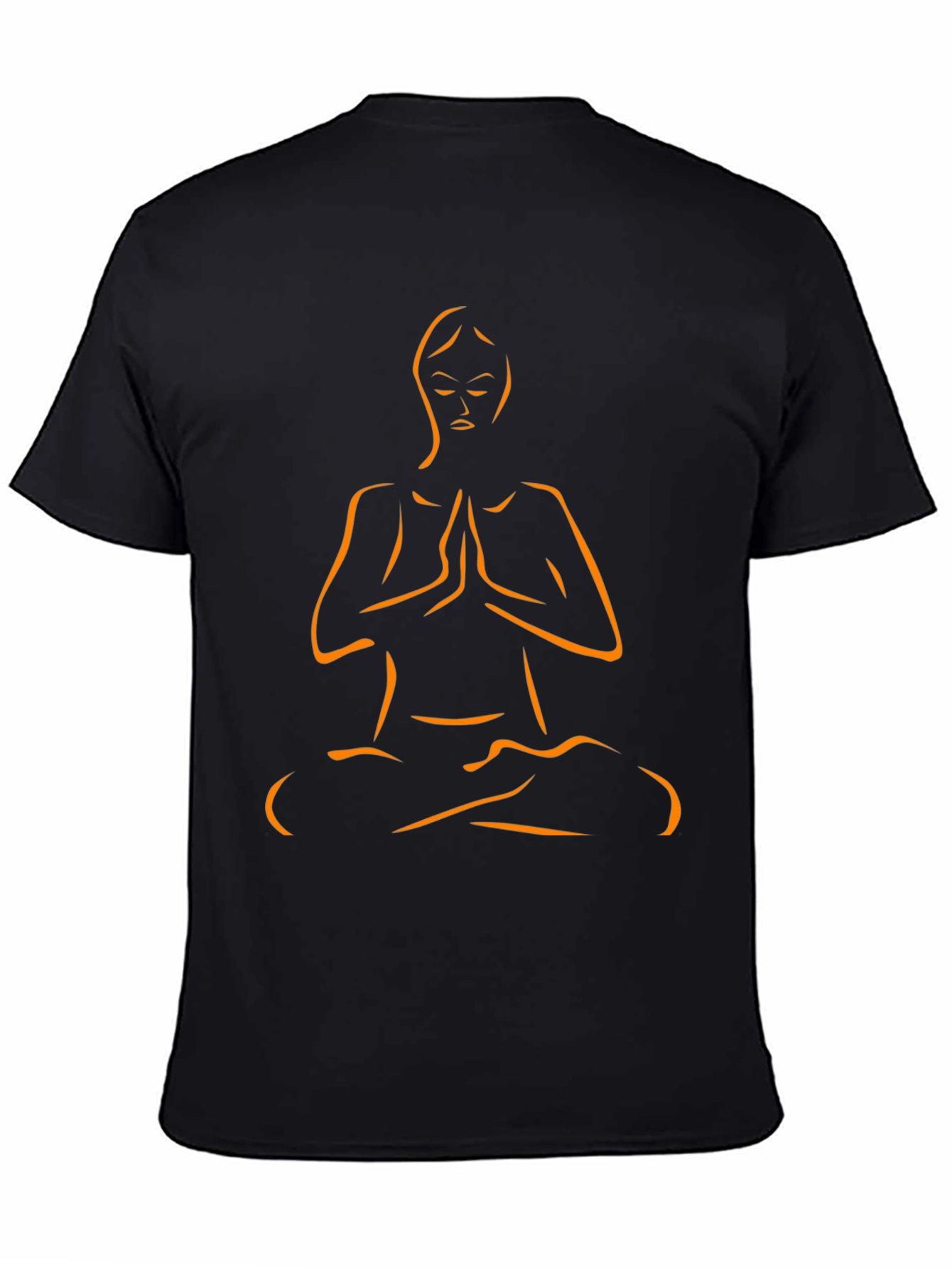 Yoga Pose Graphic T-Shirt - Black