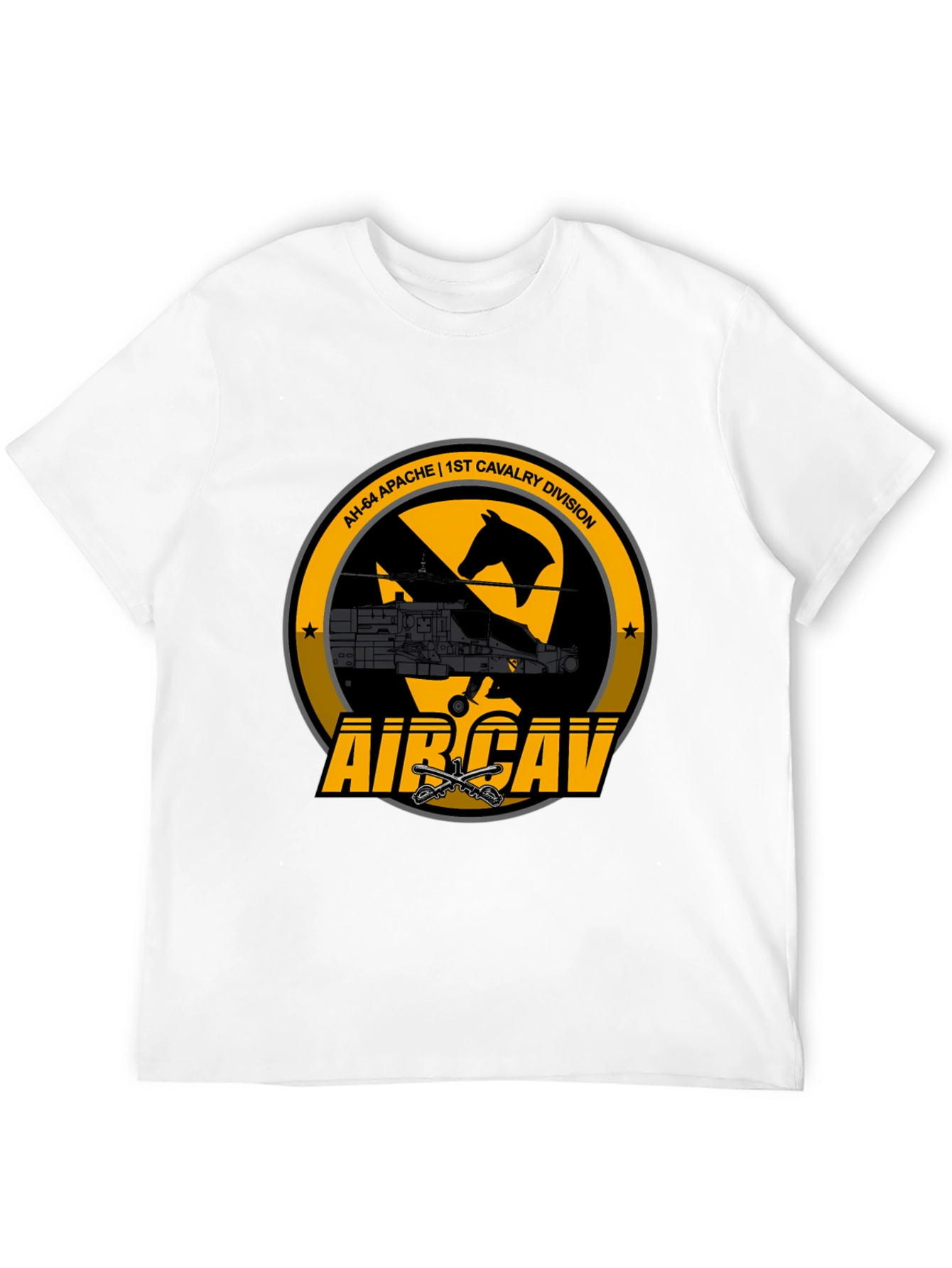 1st Cavalry Division AH-64 Apache T-Shirt