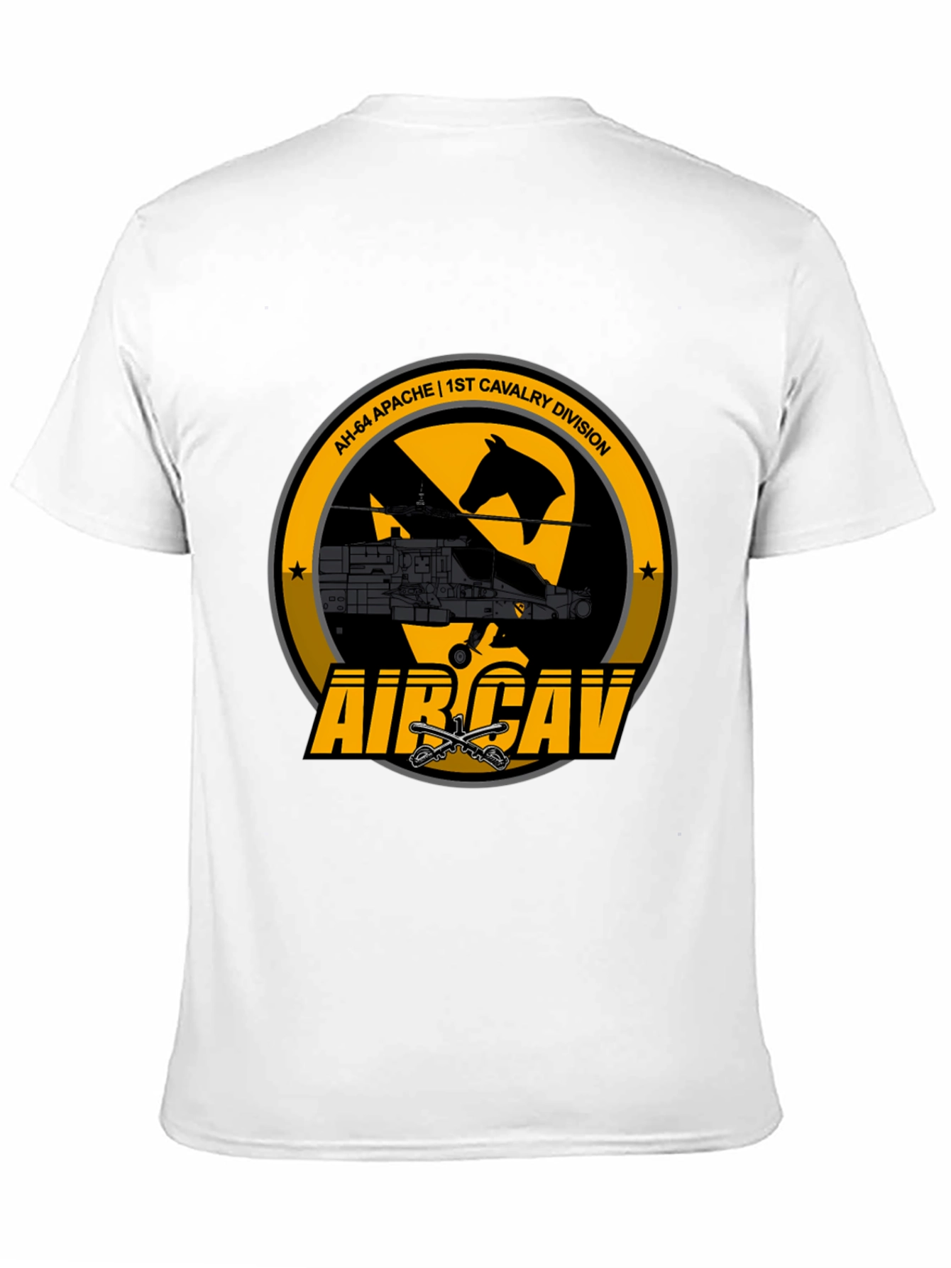 1st Cavalry Division AH-64 Apache T-Shirt